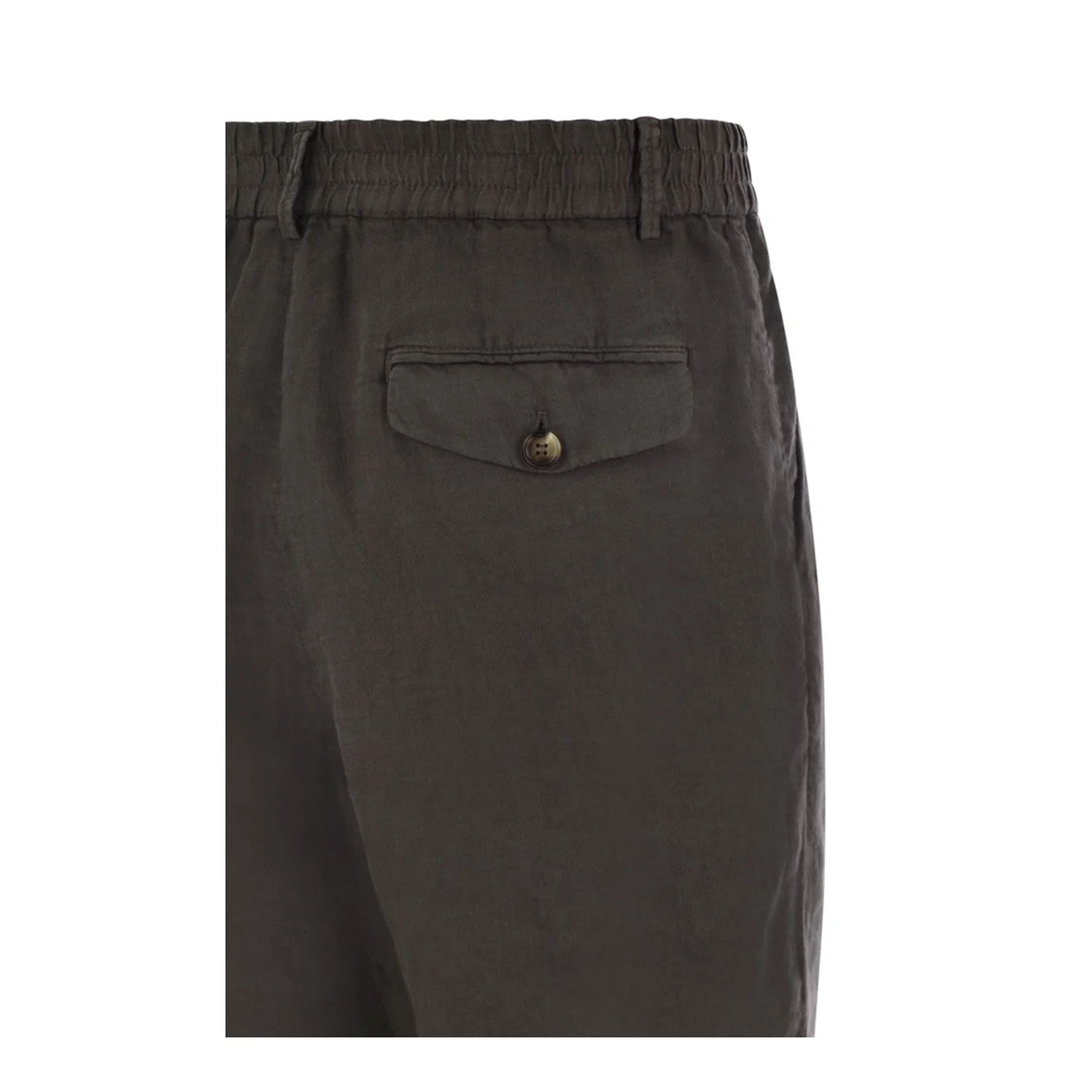 Bermuda Shorts in Light Délavé Linen Canvas - Image 3