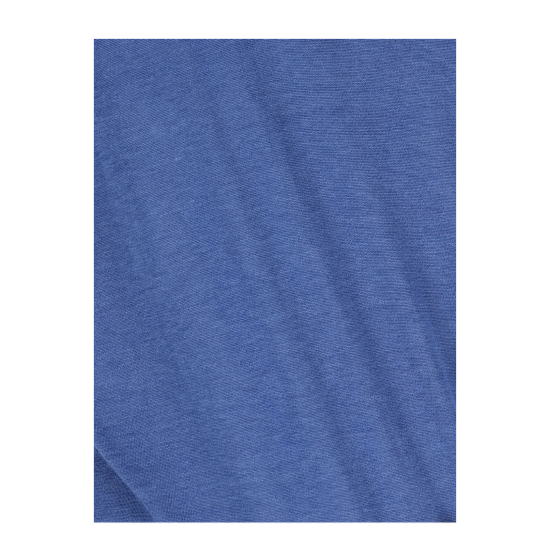 Blue Silk Blend Polo Shirt - Image 3