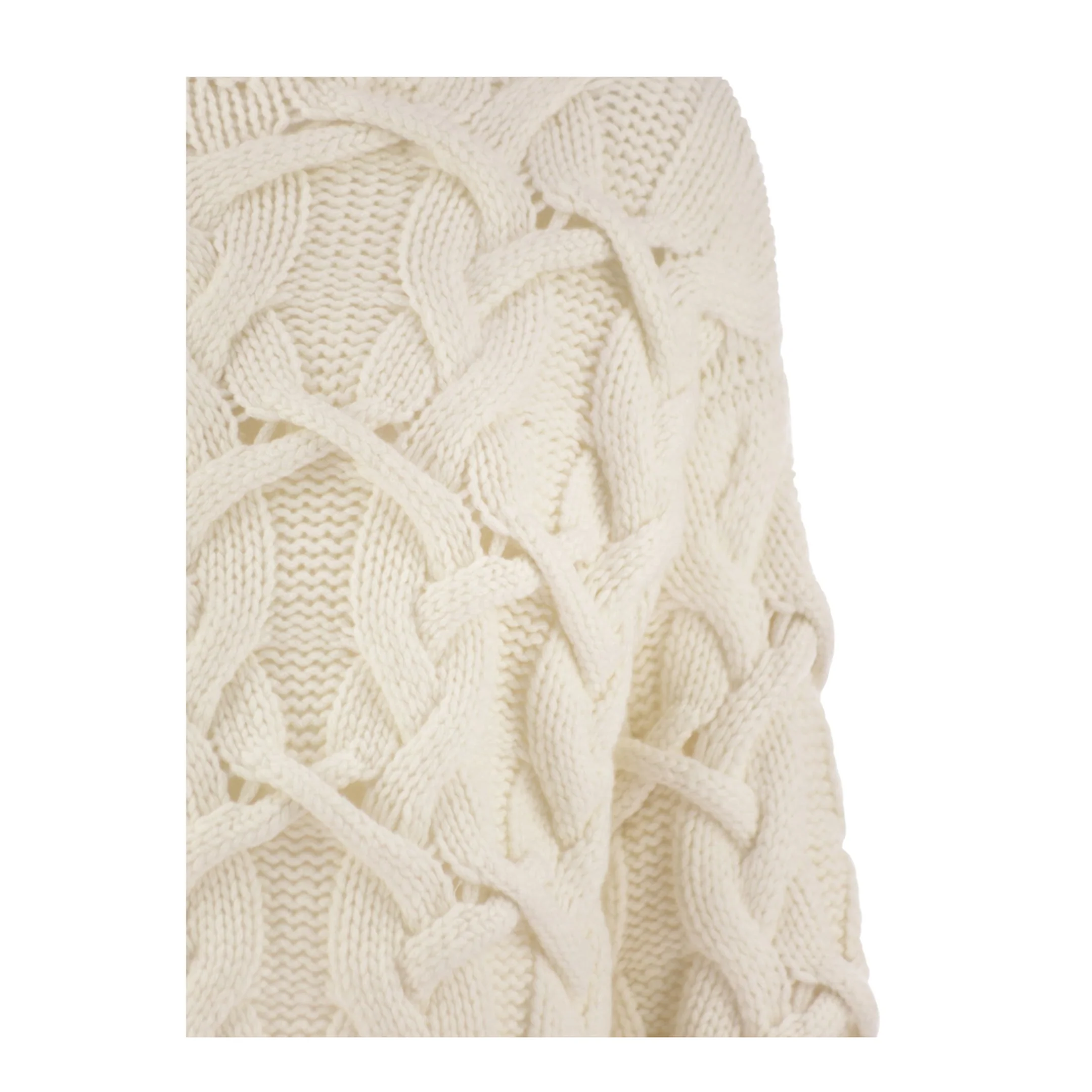 Braided High Necked Cashmere Sweater - Image 3