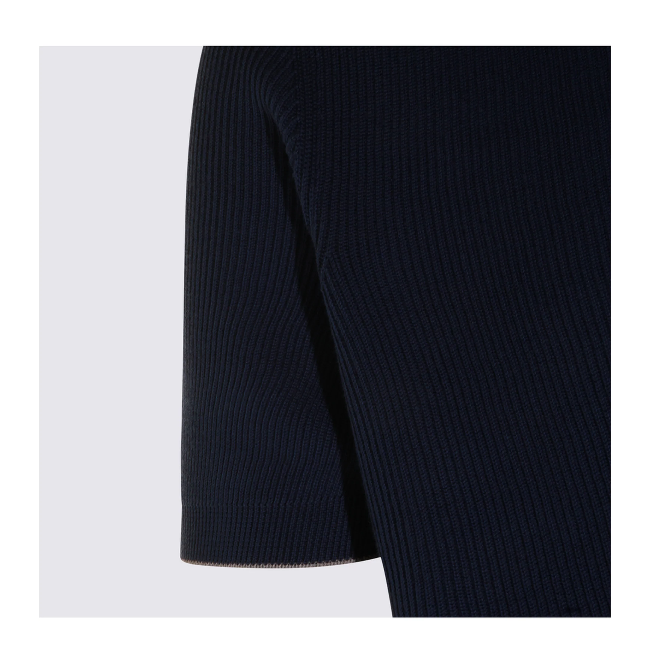 Button-Fastening Short-Sleeve Polo Shirt Blue - Image 3