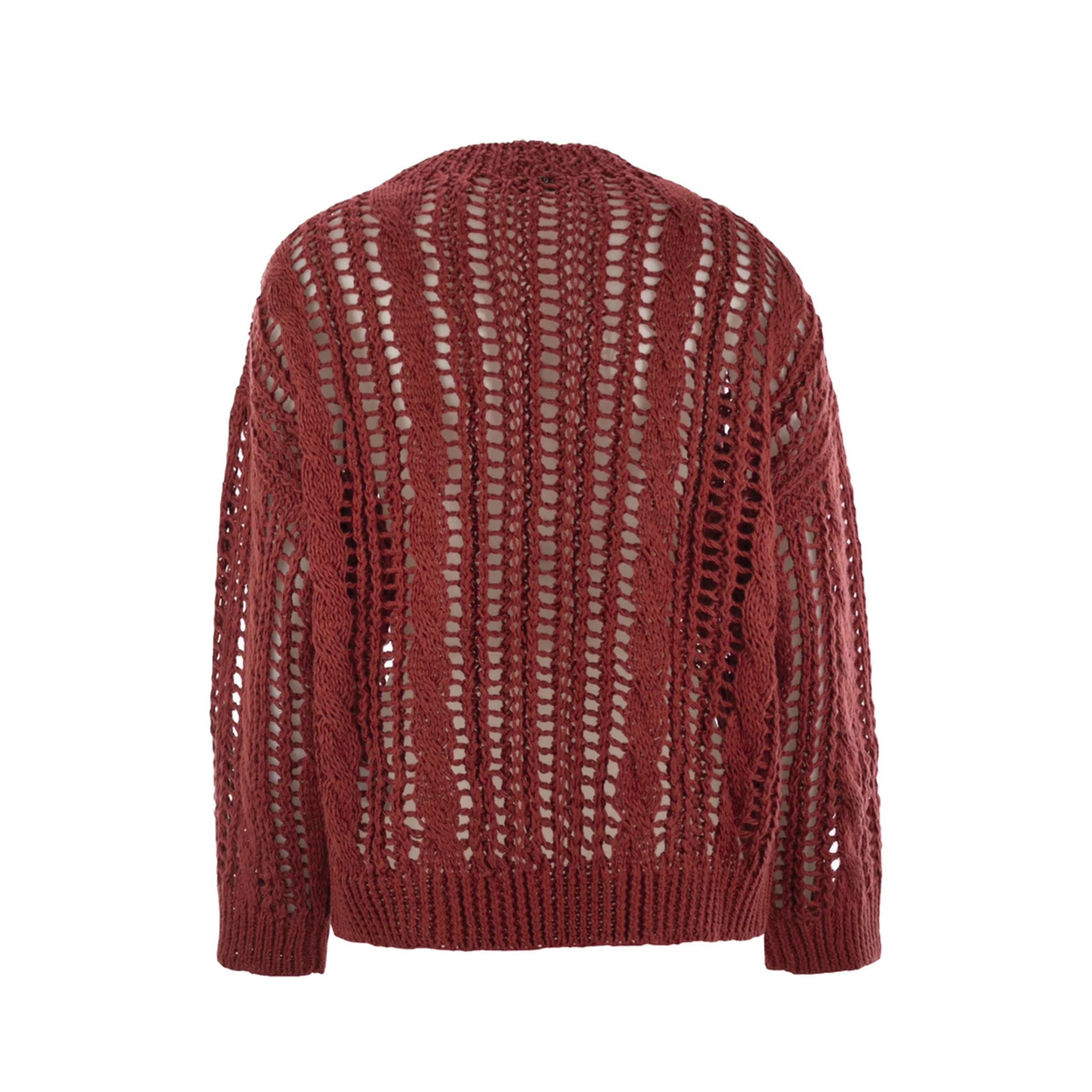 Cable & Mesh Jute and Cotton Jersey - Image 2