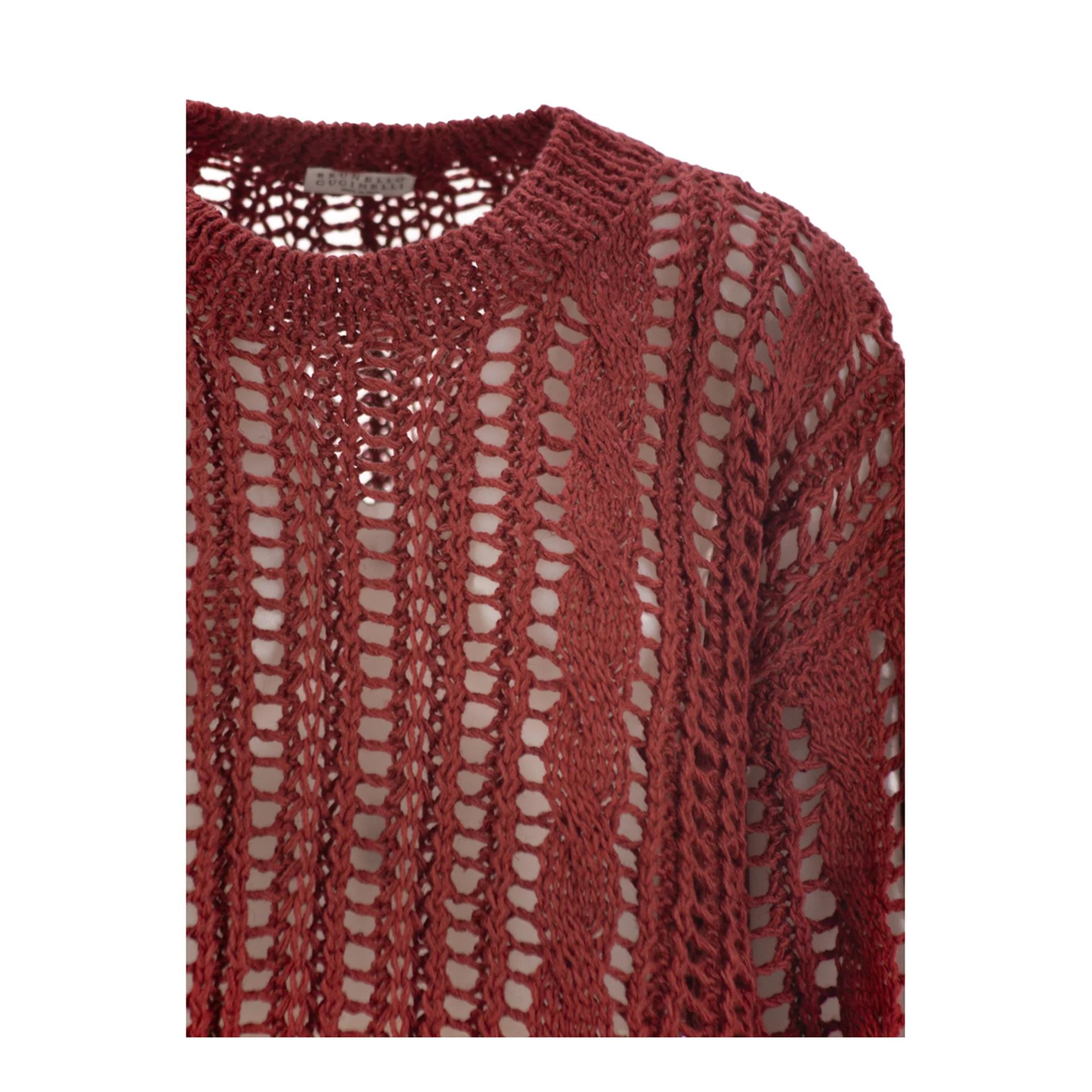 Cable & Mesh Jute and Cotton Jersey - Image 3