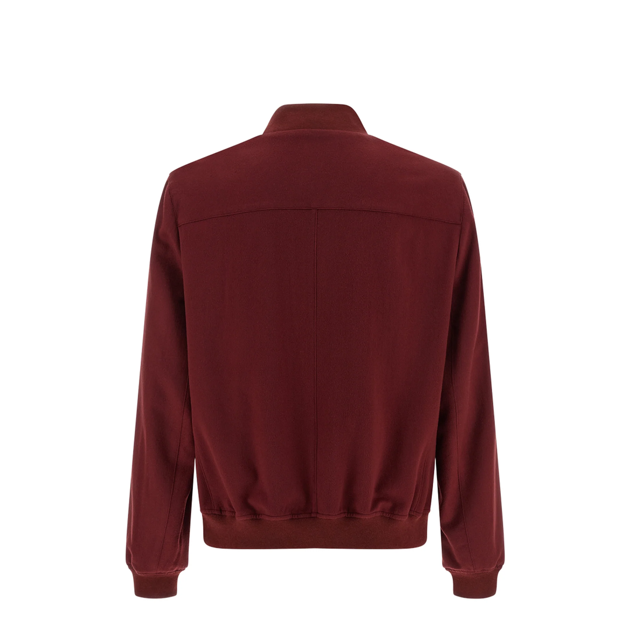 Cashmere Bomber Jacket Red - Image 2