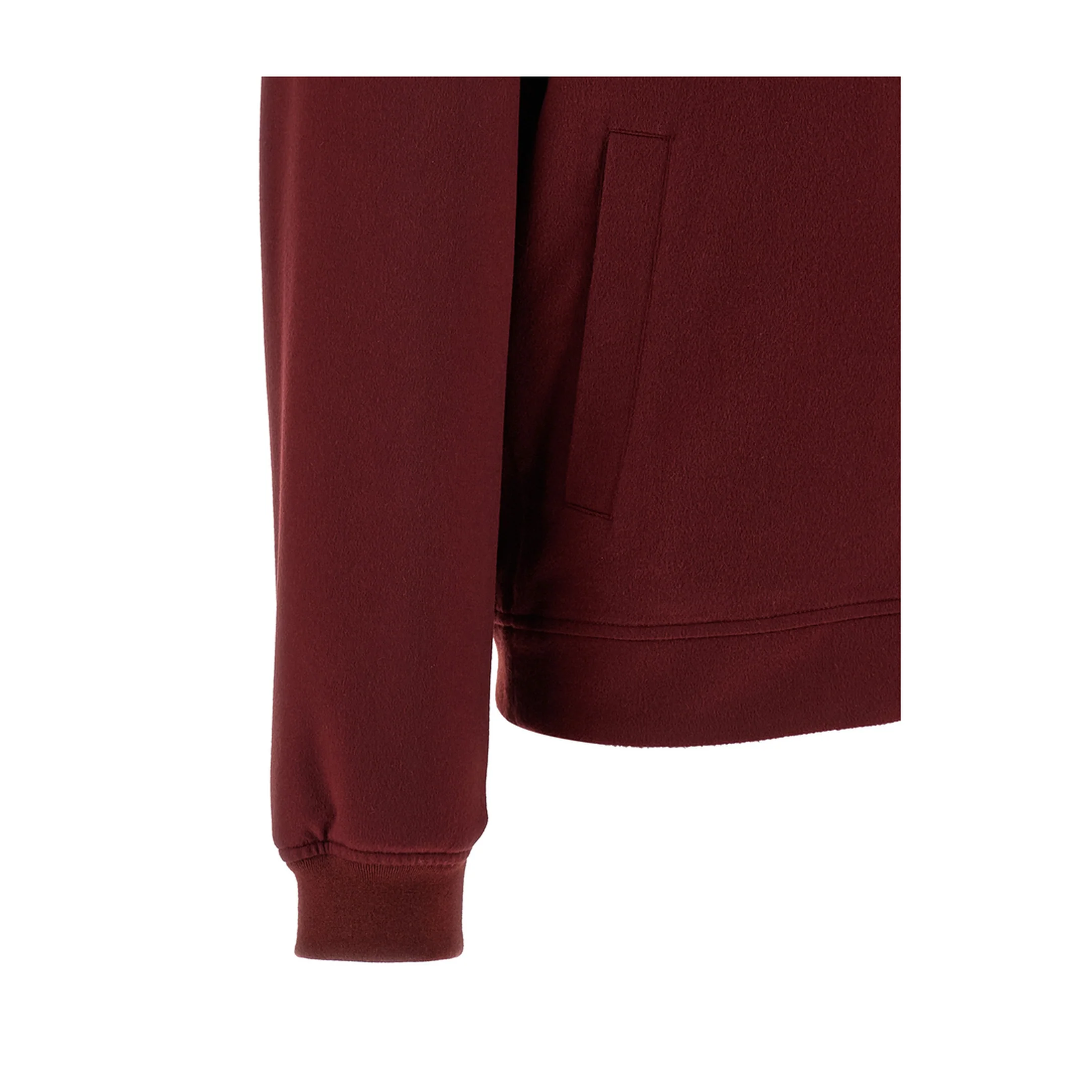 Cashmere Bomber Jacket Red - Image 4