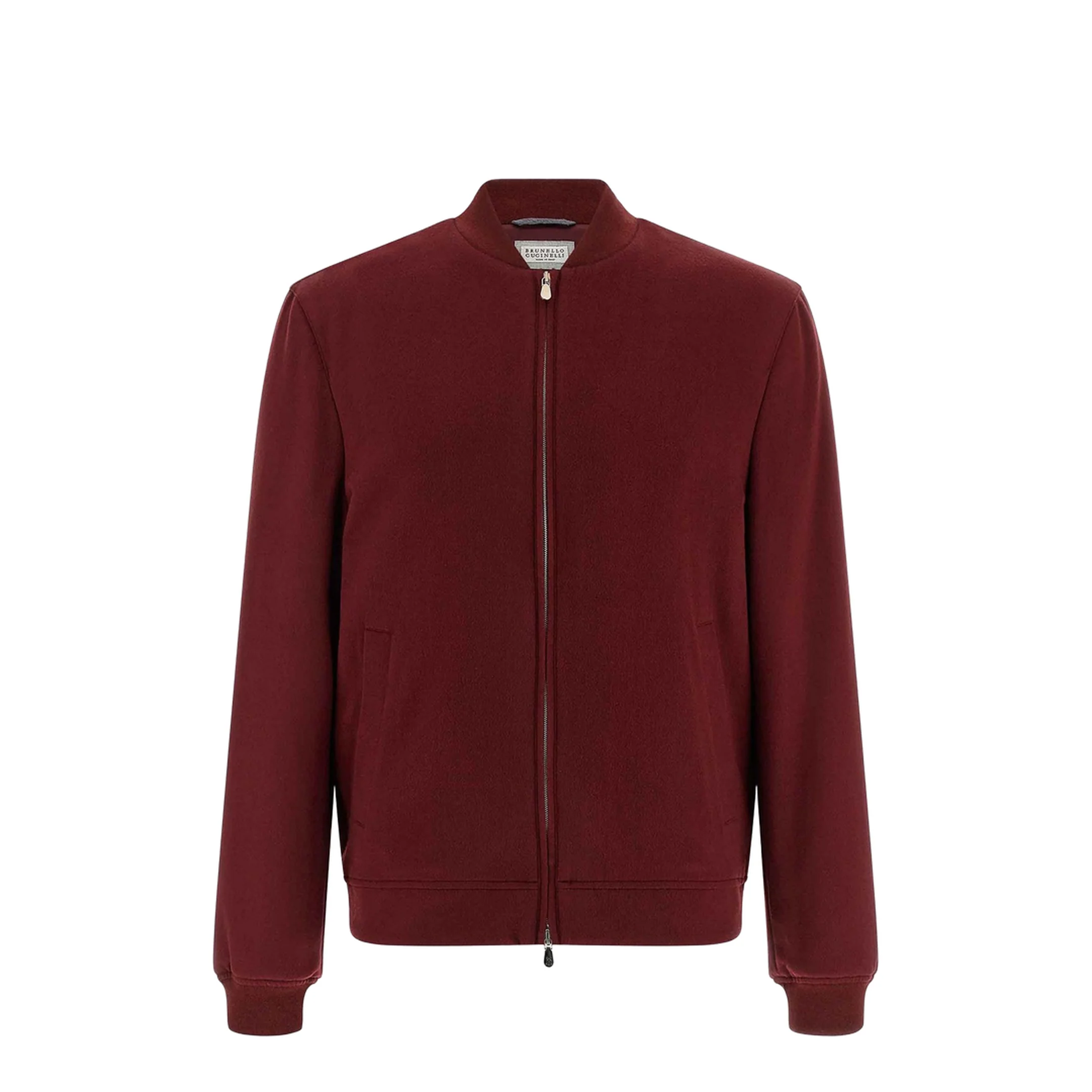 Cashmere Bomber Jacket Red - Image 5