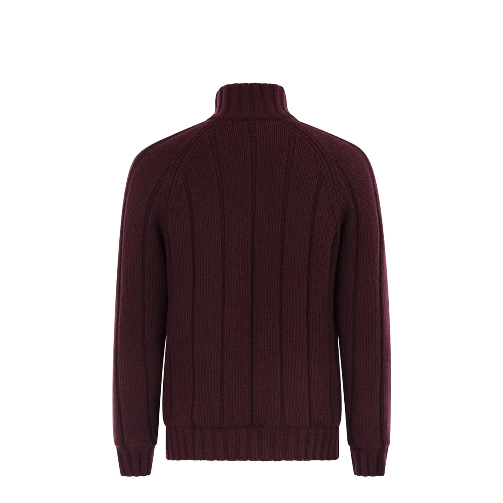 Cashmere Knit Down Jacket with Zip - Image 2