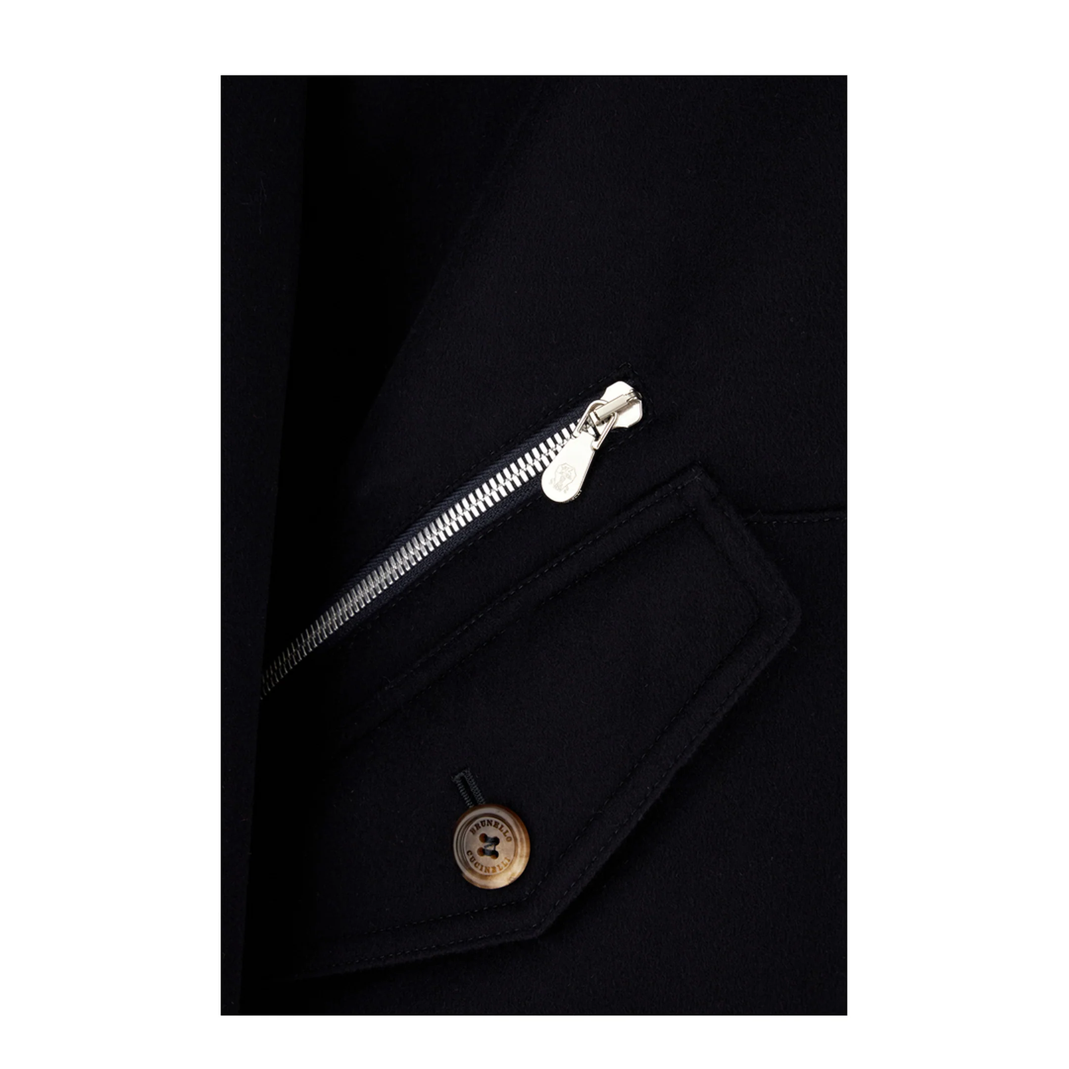 Cashmere Padded Jacket Black - Image 3