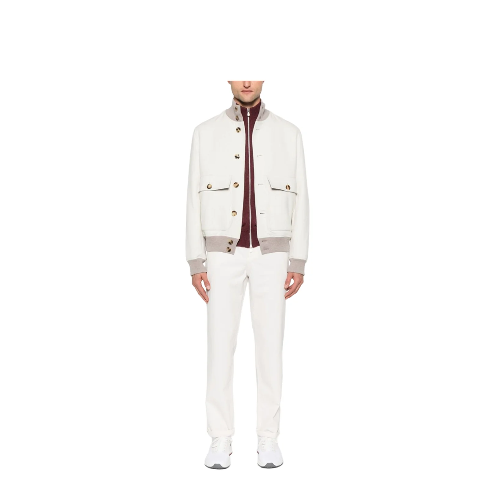 Cashmere Zipped Cardigan - Image 4