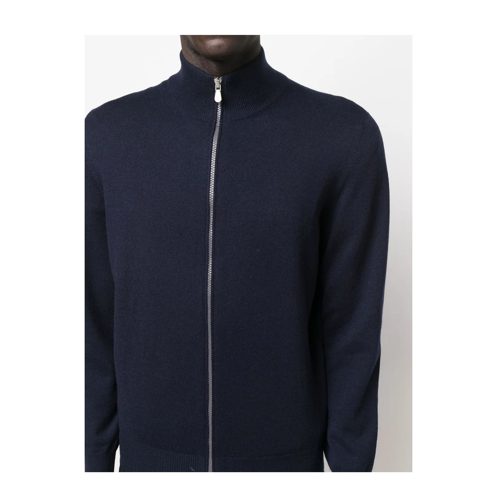 Cashmere Zipped Cardigan - Image 2