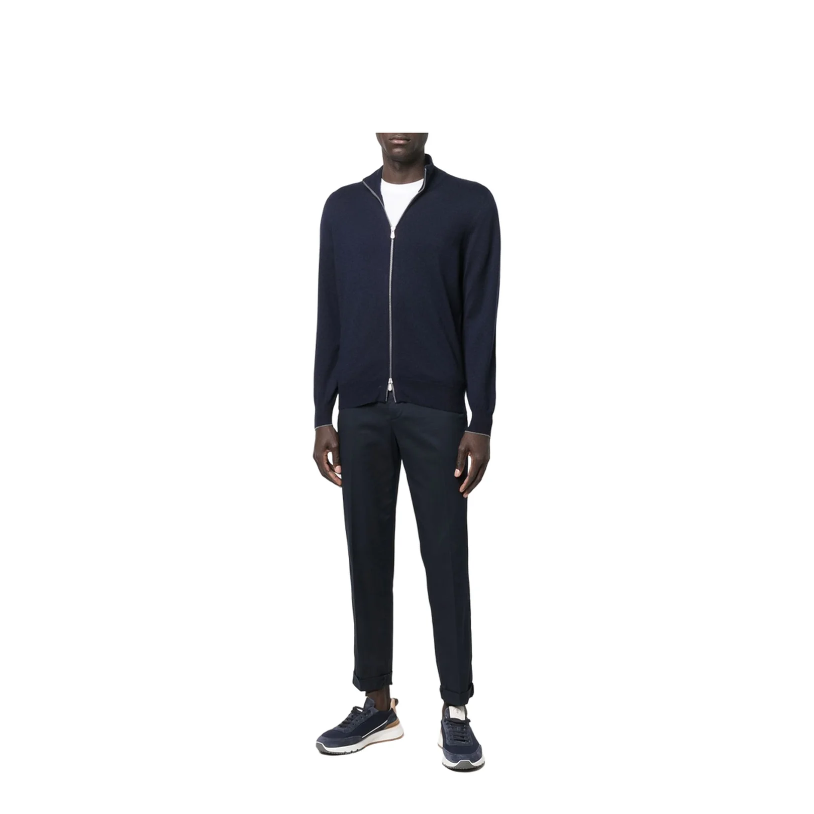 Cashmere Zipped Cardigan - Image 3