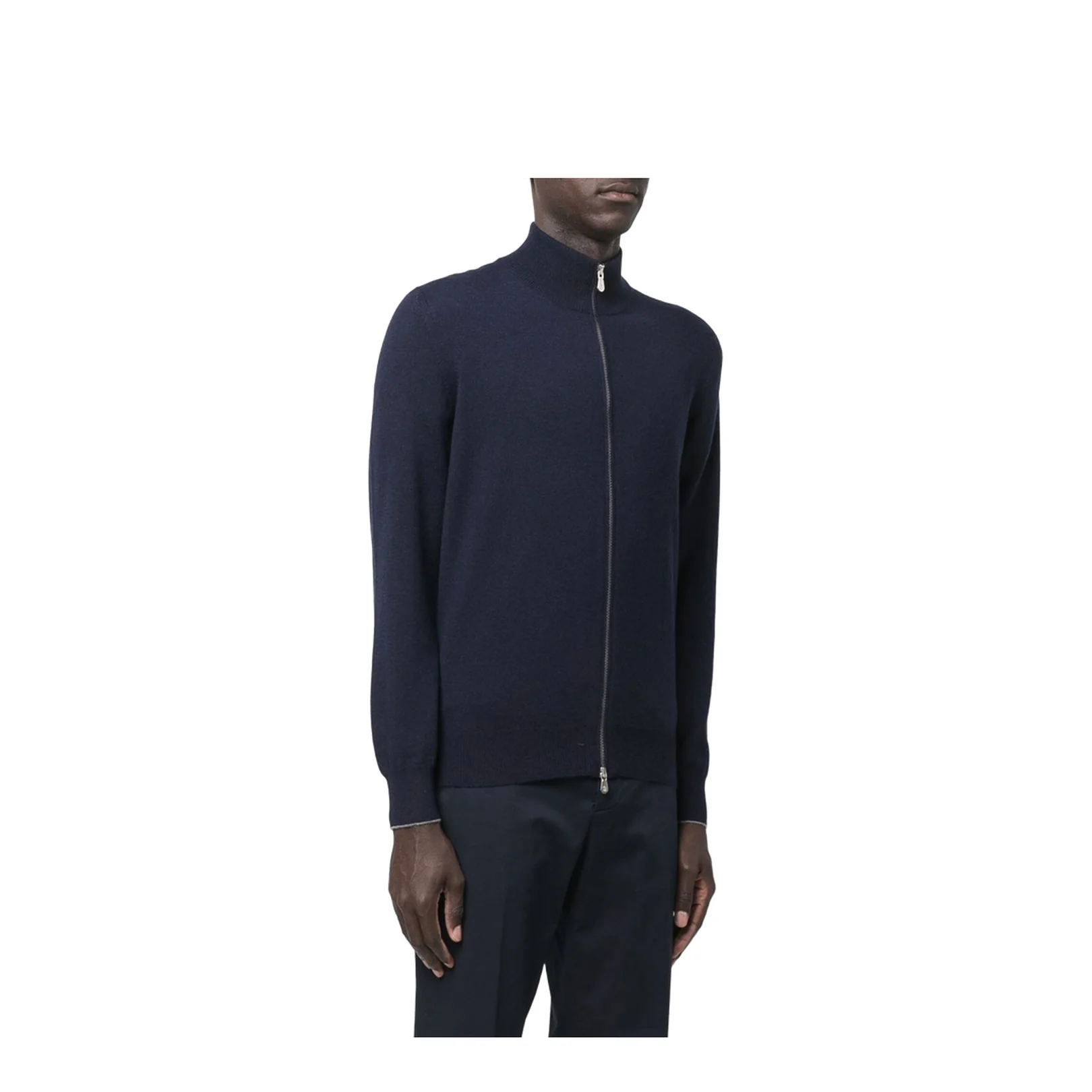 Cashmere Zipped Cardigan - Image 4