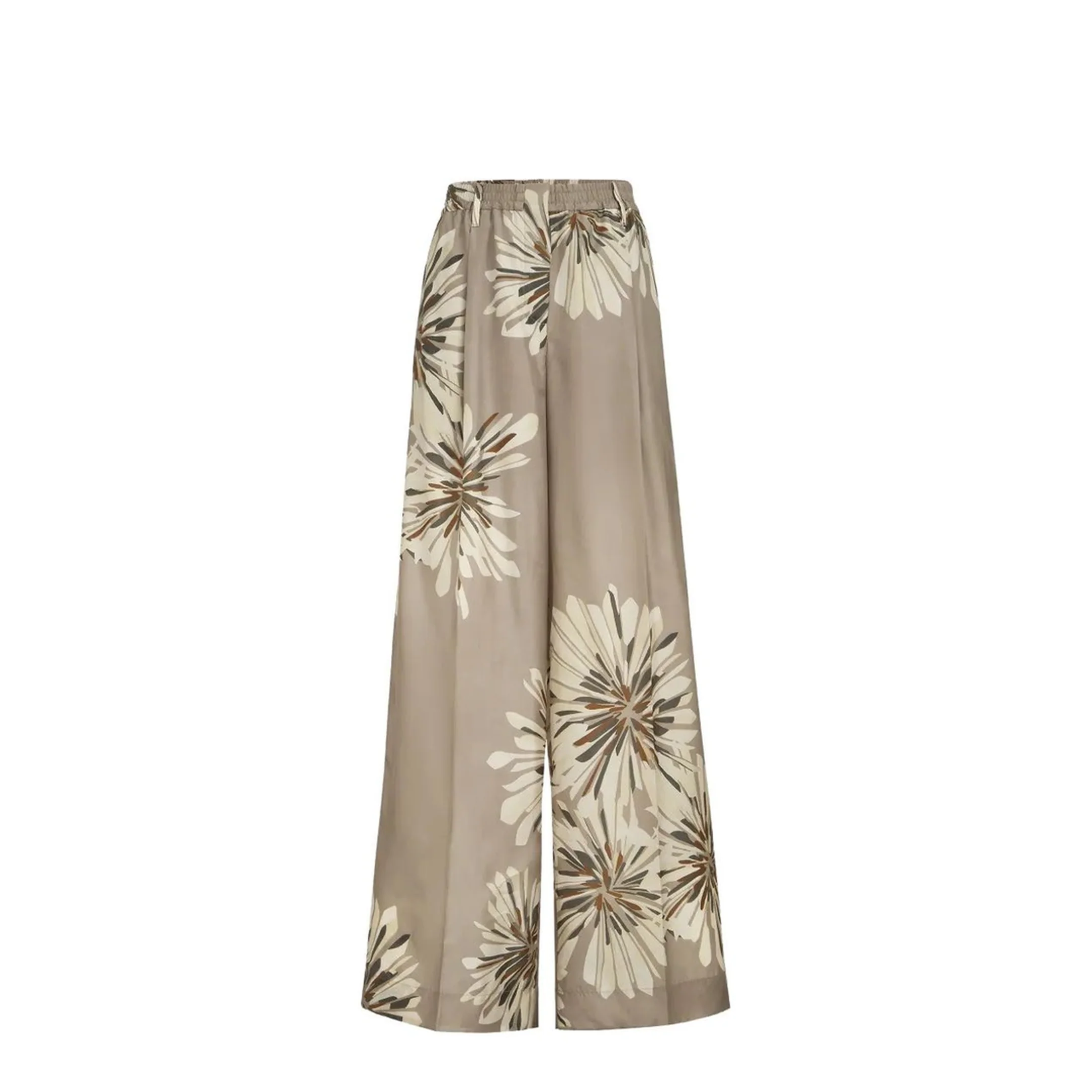 Bloom Pattern Pants Khaki - Image 2