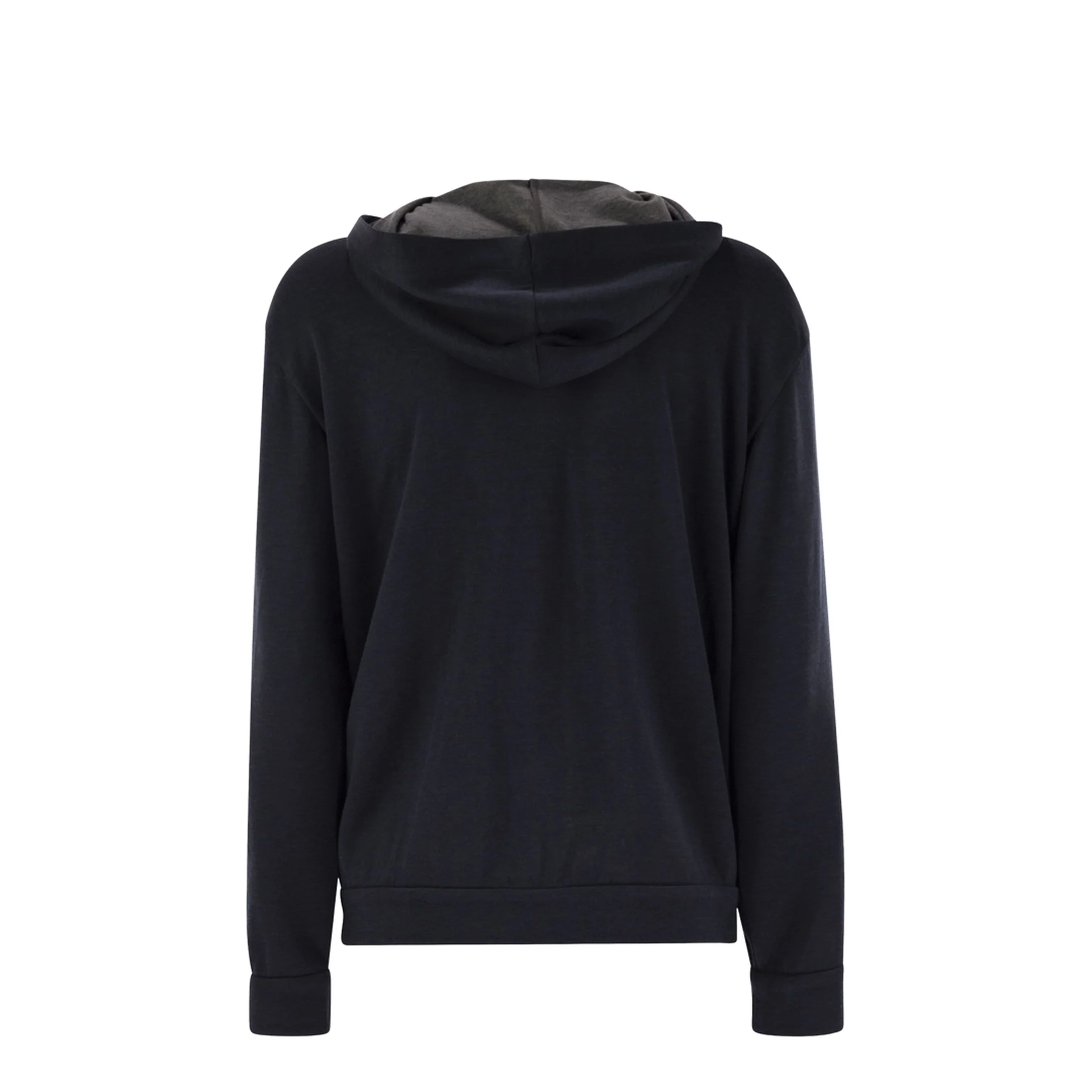 Cotton and Silk Interlock Hooded Topwear - Image 2