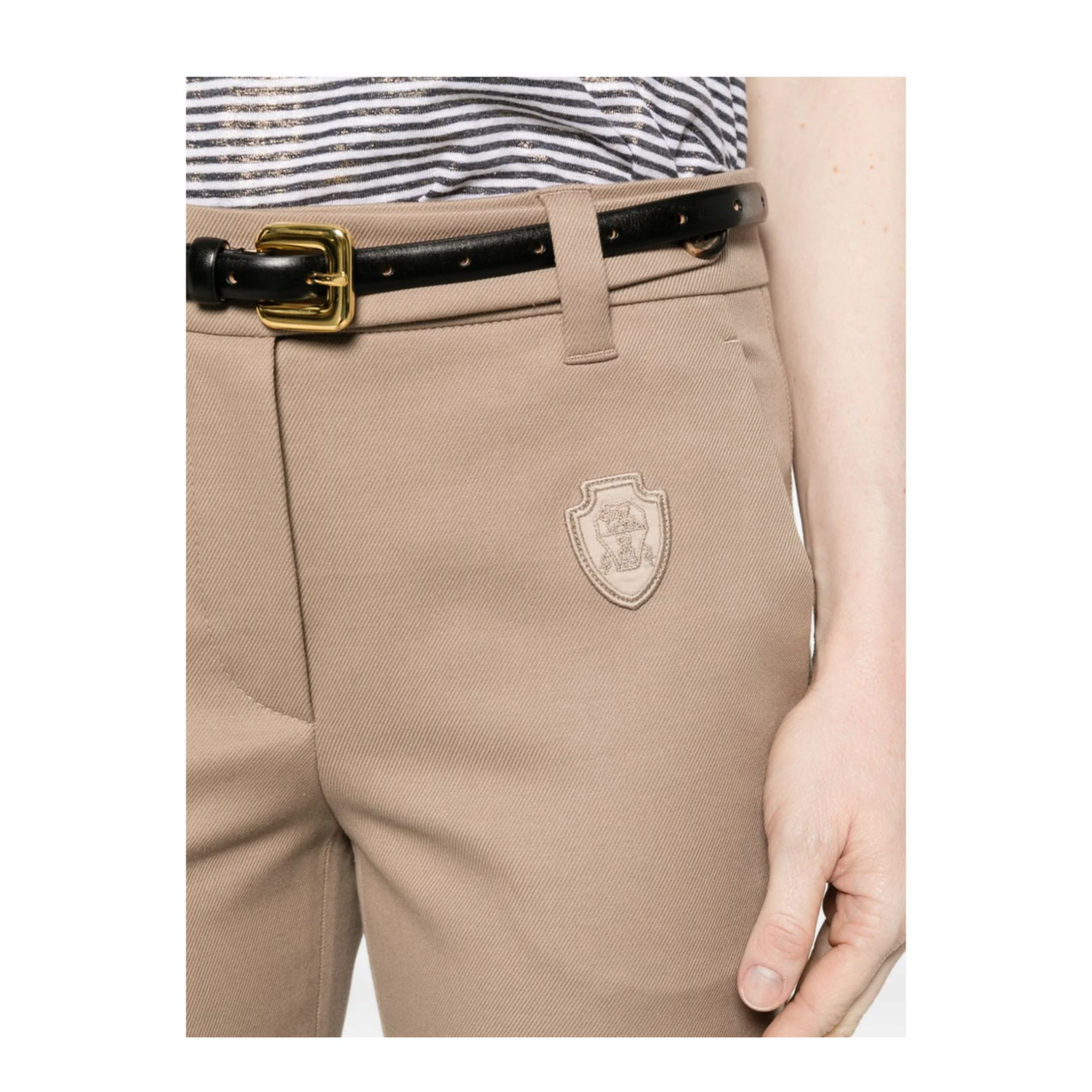 Women's Cotton Pants Brown - Image 3