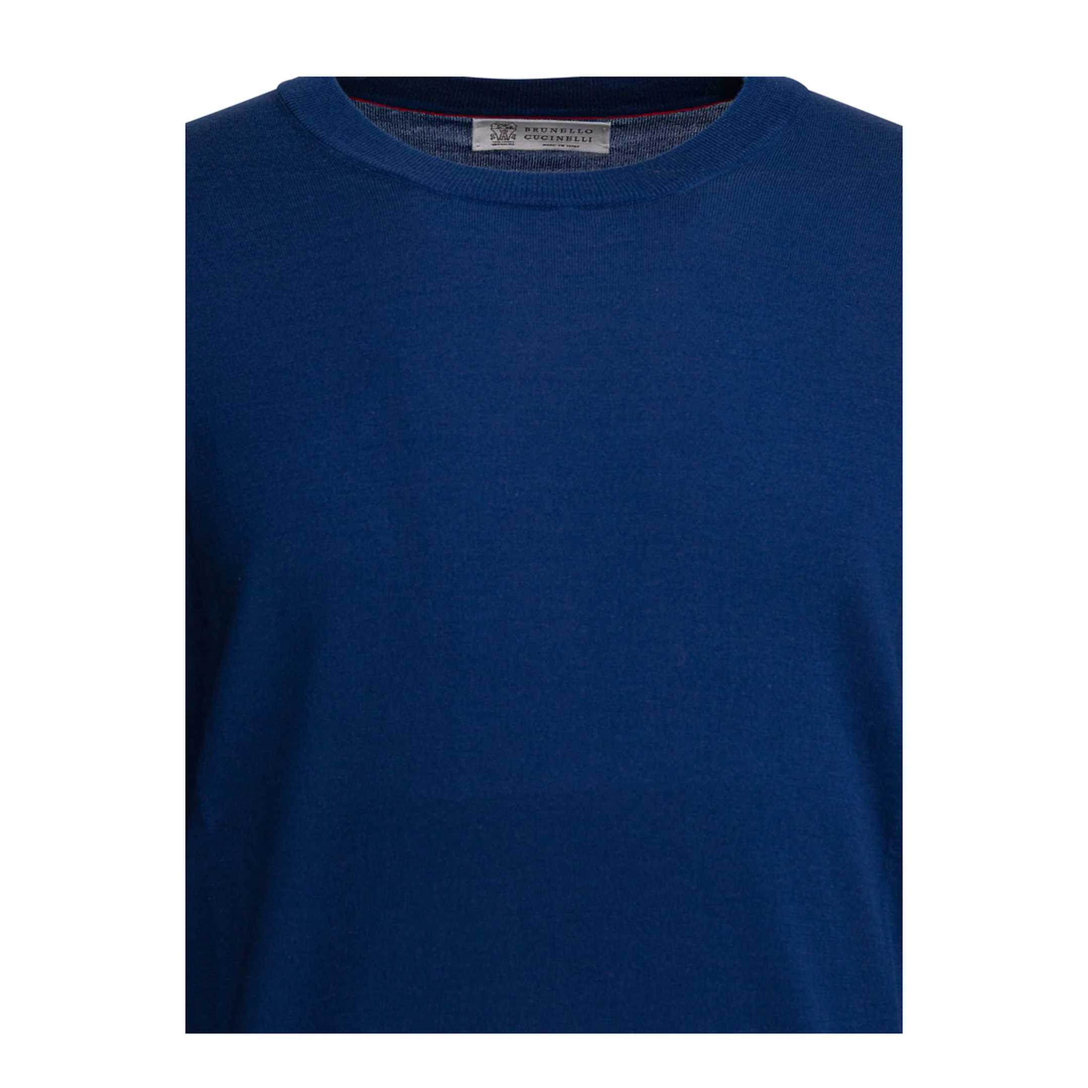 Cotton Crewneck Sweater Blue - Image 3