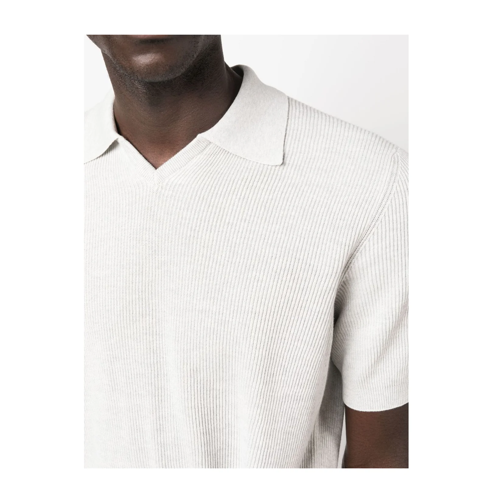 Cotton Knit Polo Shirt - Image 3