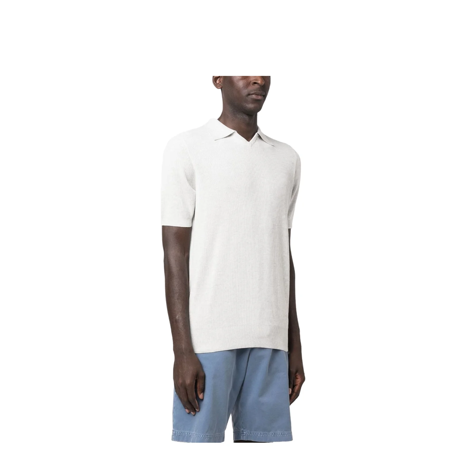 Cotton Knit Polo Shirt - Image 4