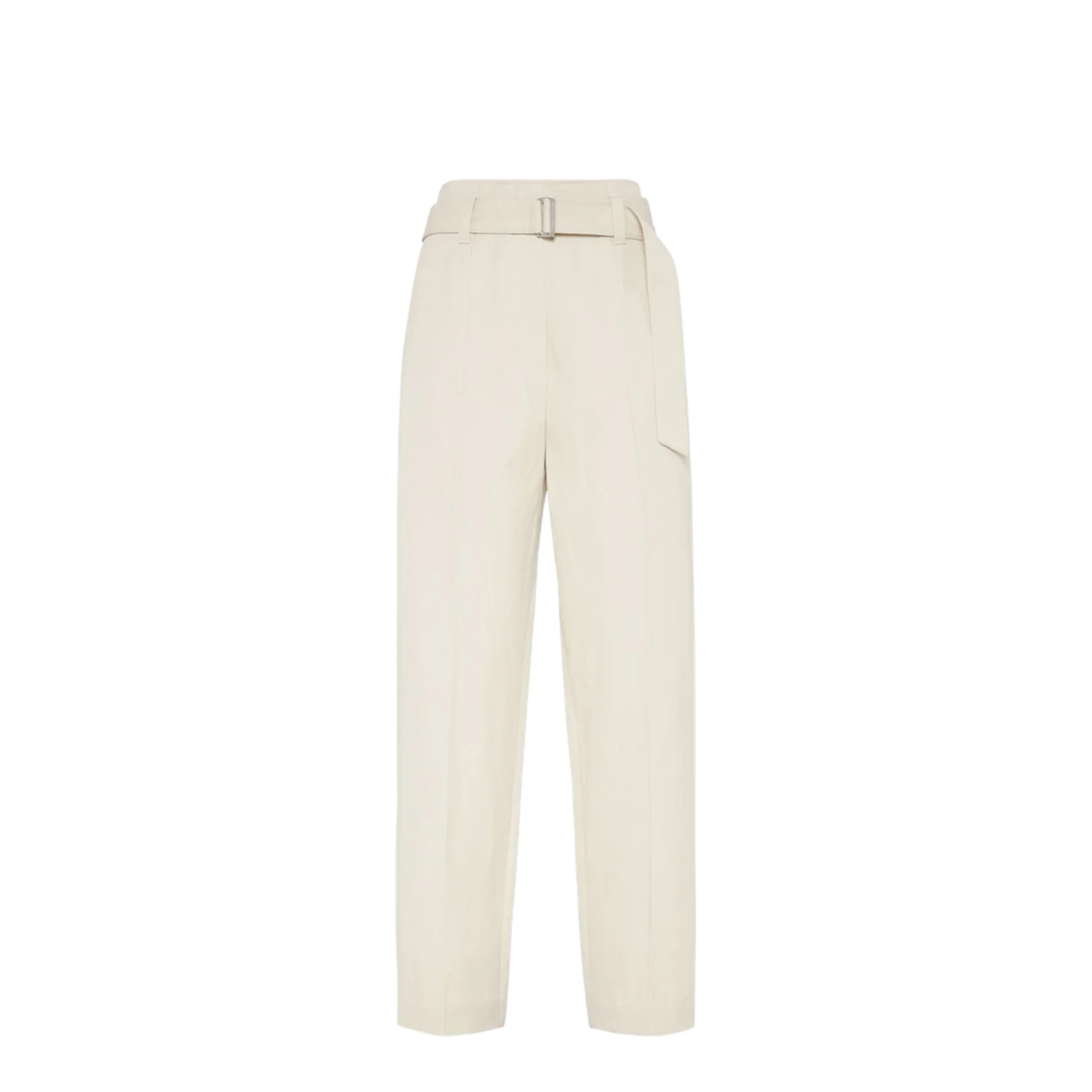 Cotton Linen Canvas Corset Cigarette Trousers
