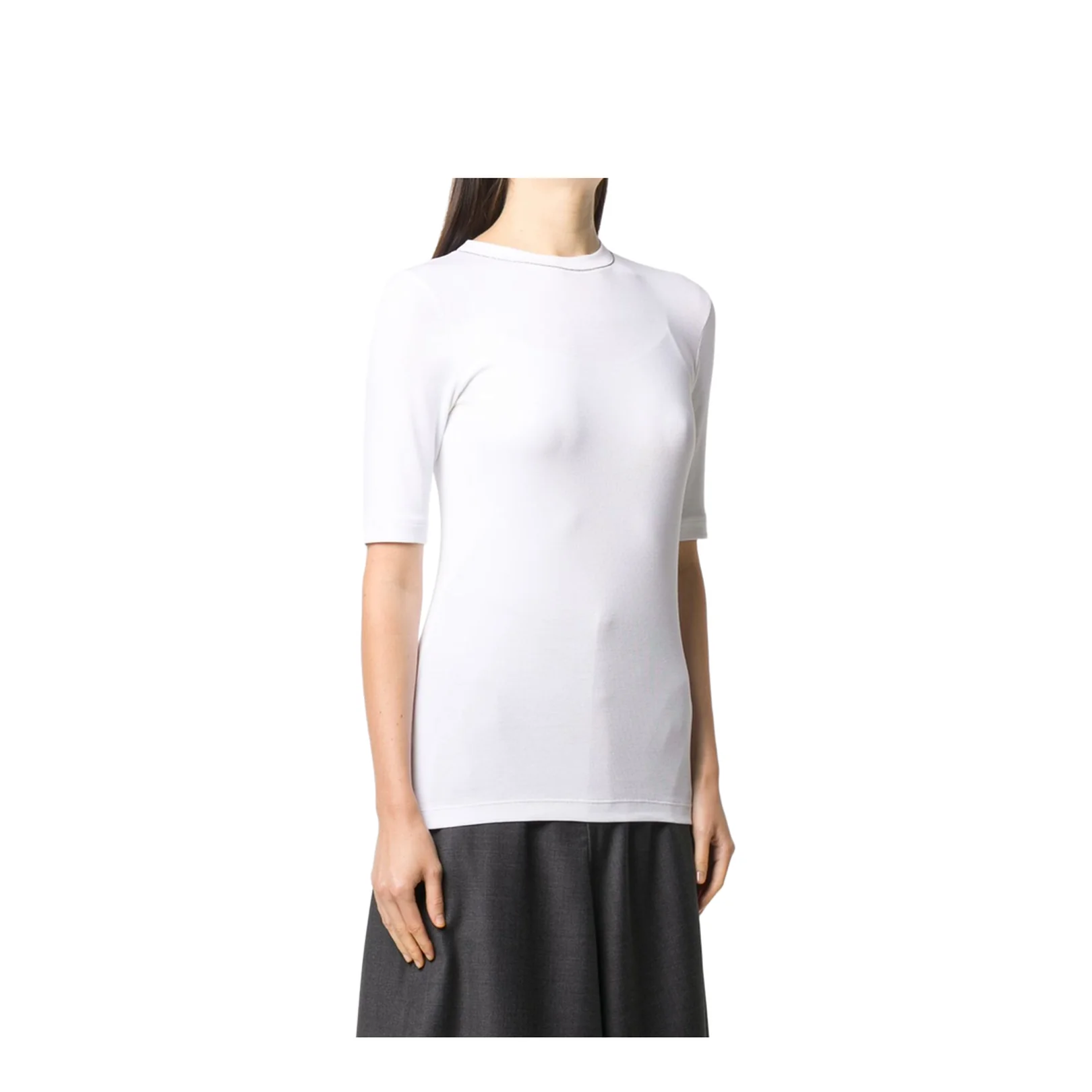Cotton T-Shirt - White - Image 4