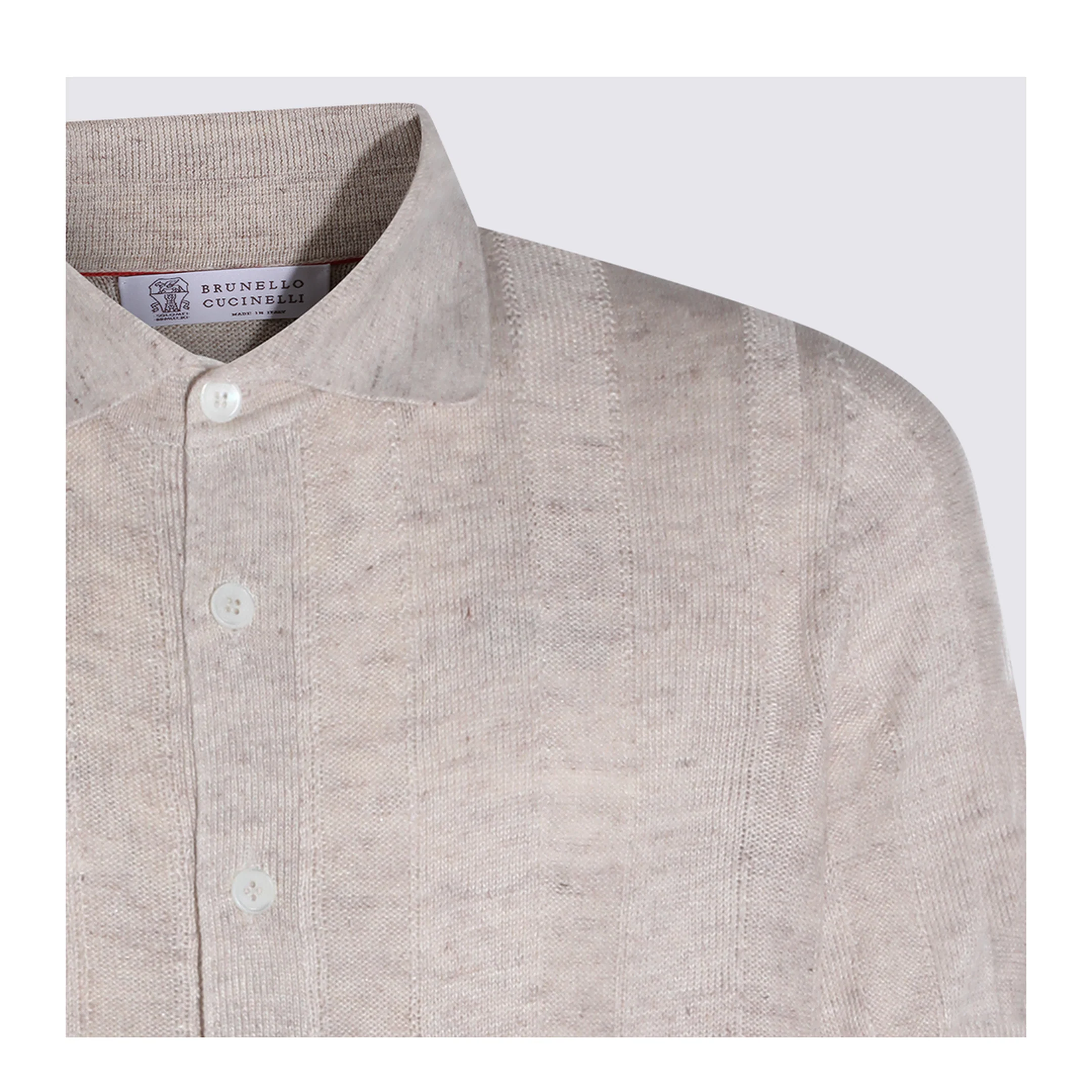Cream Linen Blend Shirt - Image 5