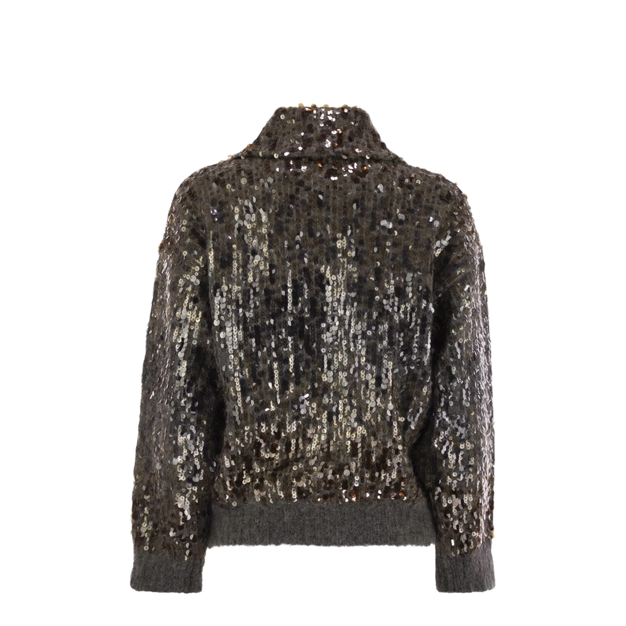Dazzling Dégradé Embroidery Mohair and Wool Cardigan - Image 2