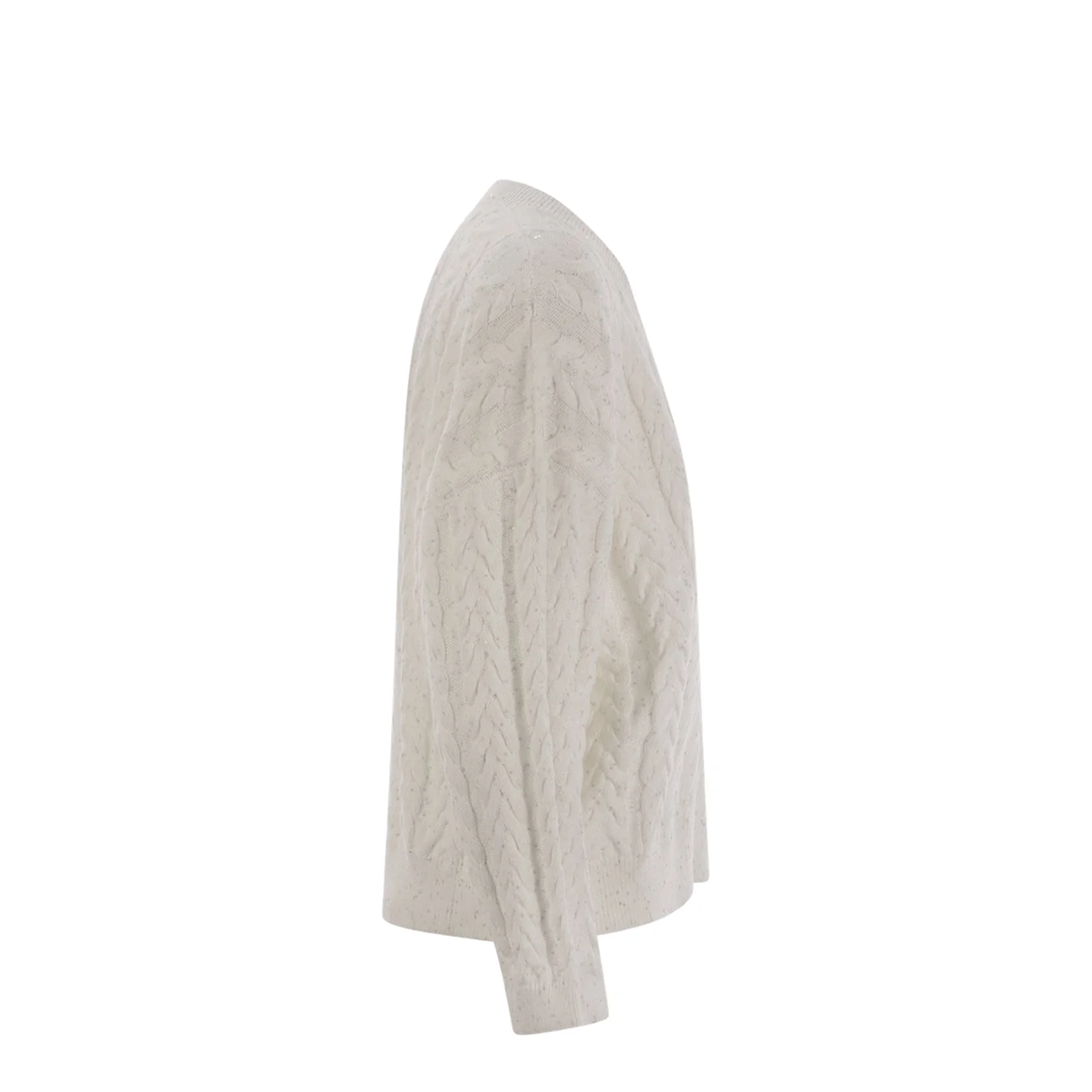 Dazzling Double Cable Cotton Jersey Beige - Image 2