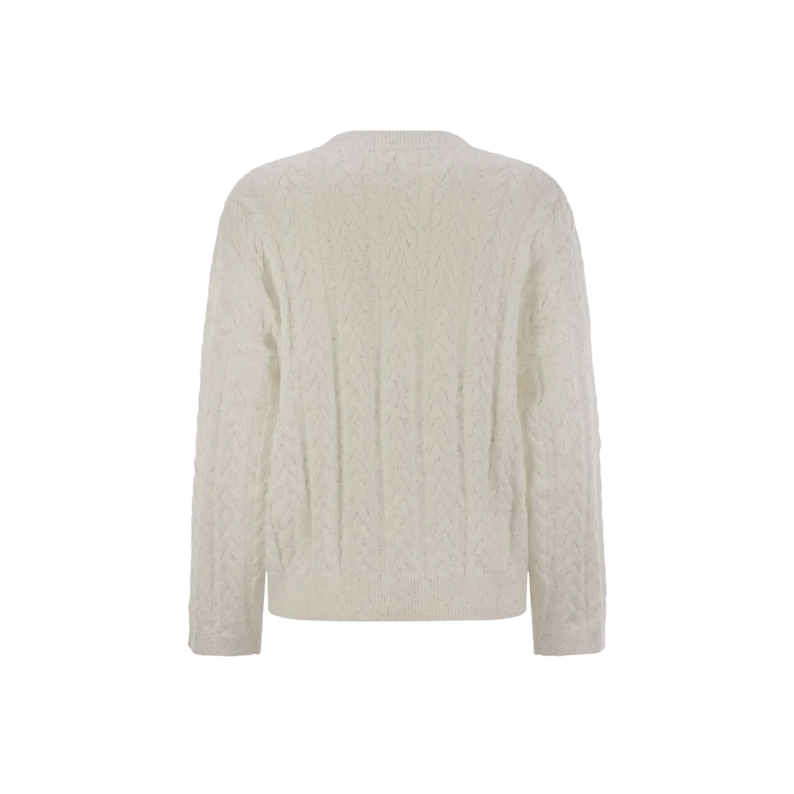 Dazzling Double Cable Cotton Jersey Beige - Image 3