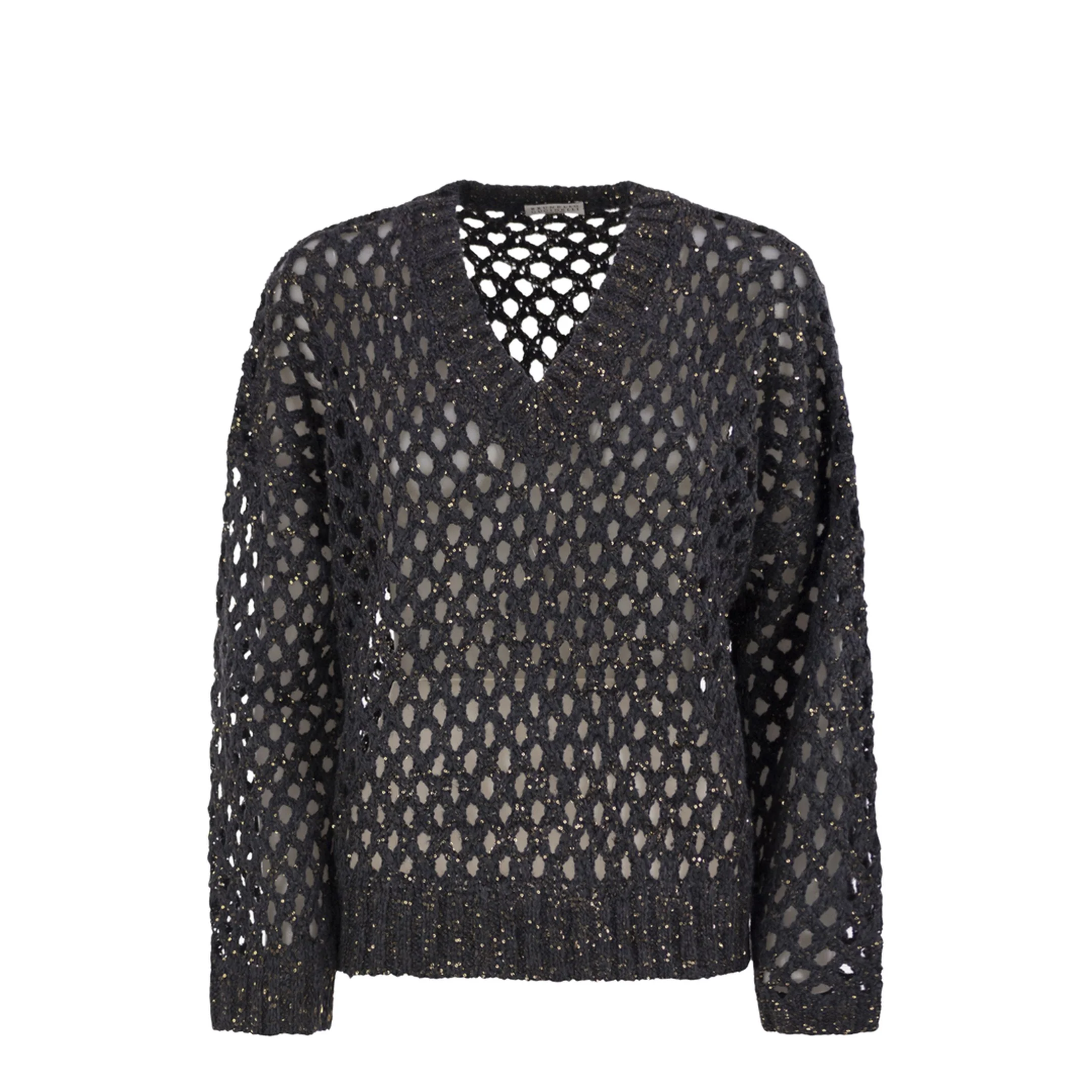 Dazzling Net Silk Linen Jersey Black