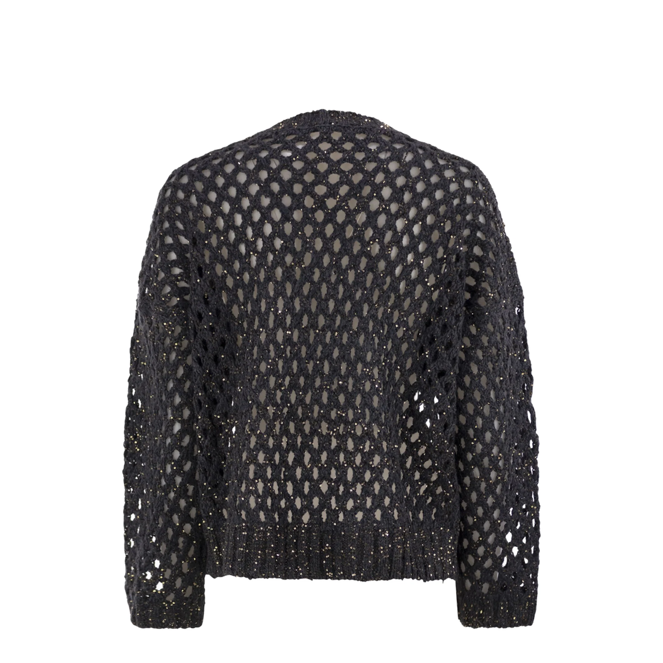 Dazzling Net Silk Linen Jersey Black - Image 2