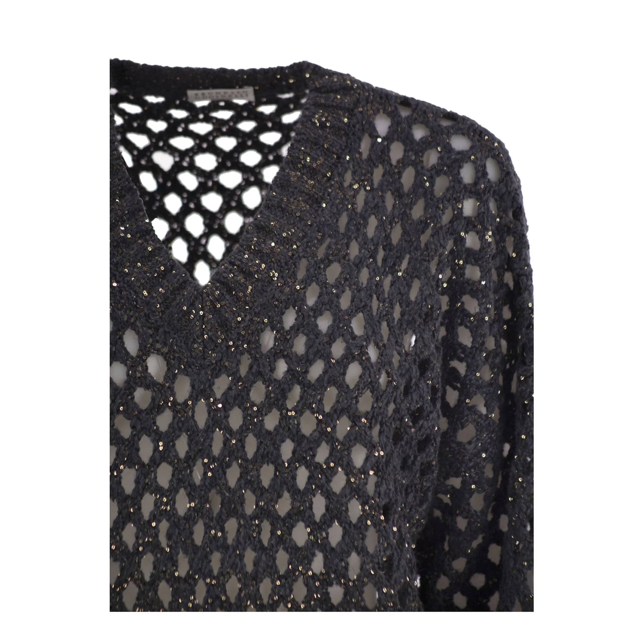 Dazzling Net Silk Linen Jersey Black - Image 3