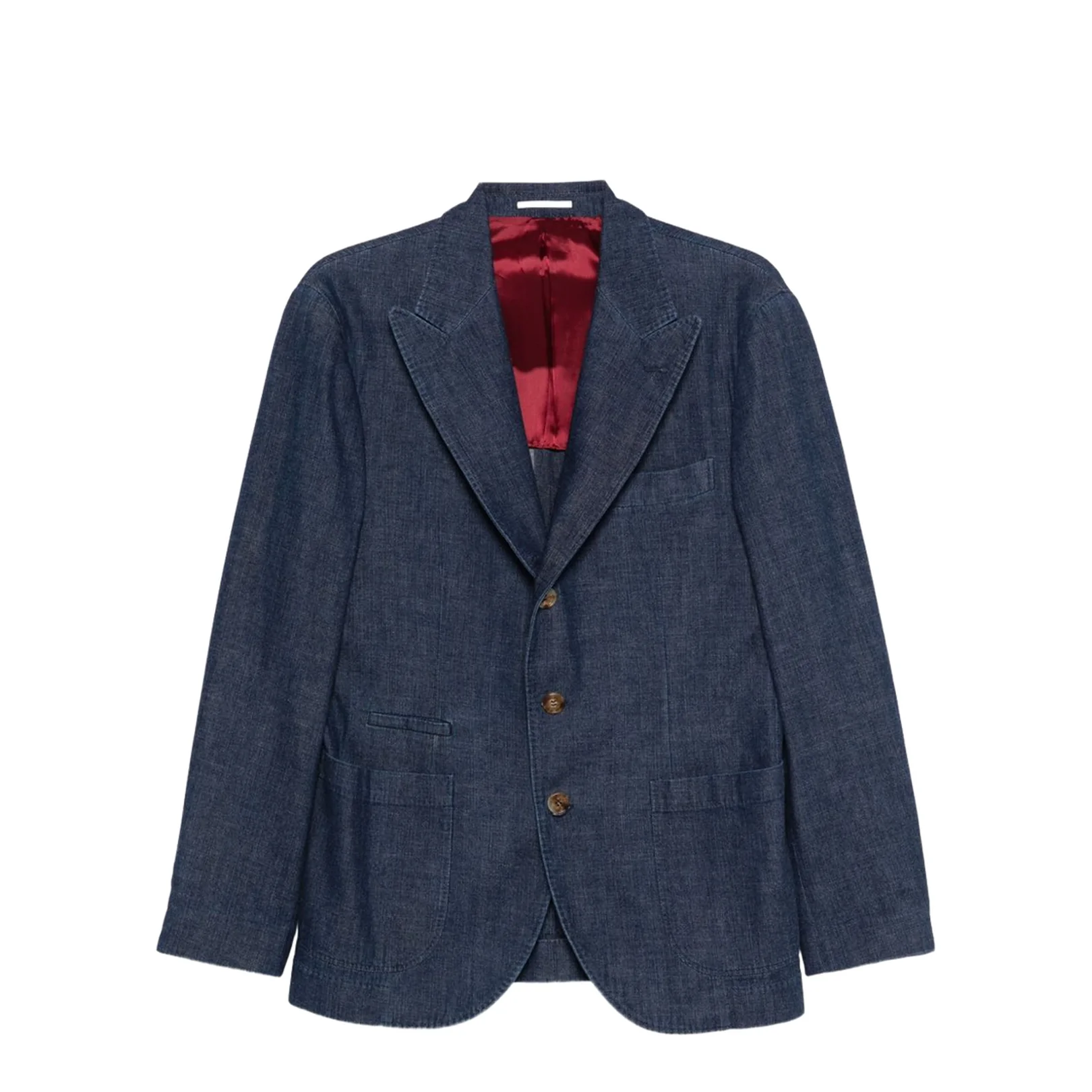 Denim Single-Breasted Jacket