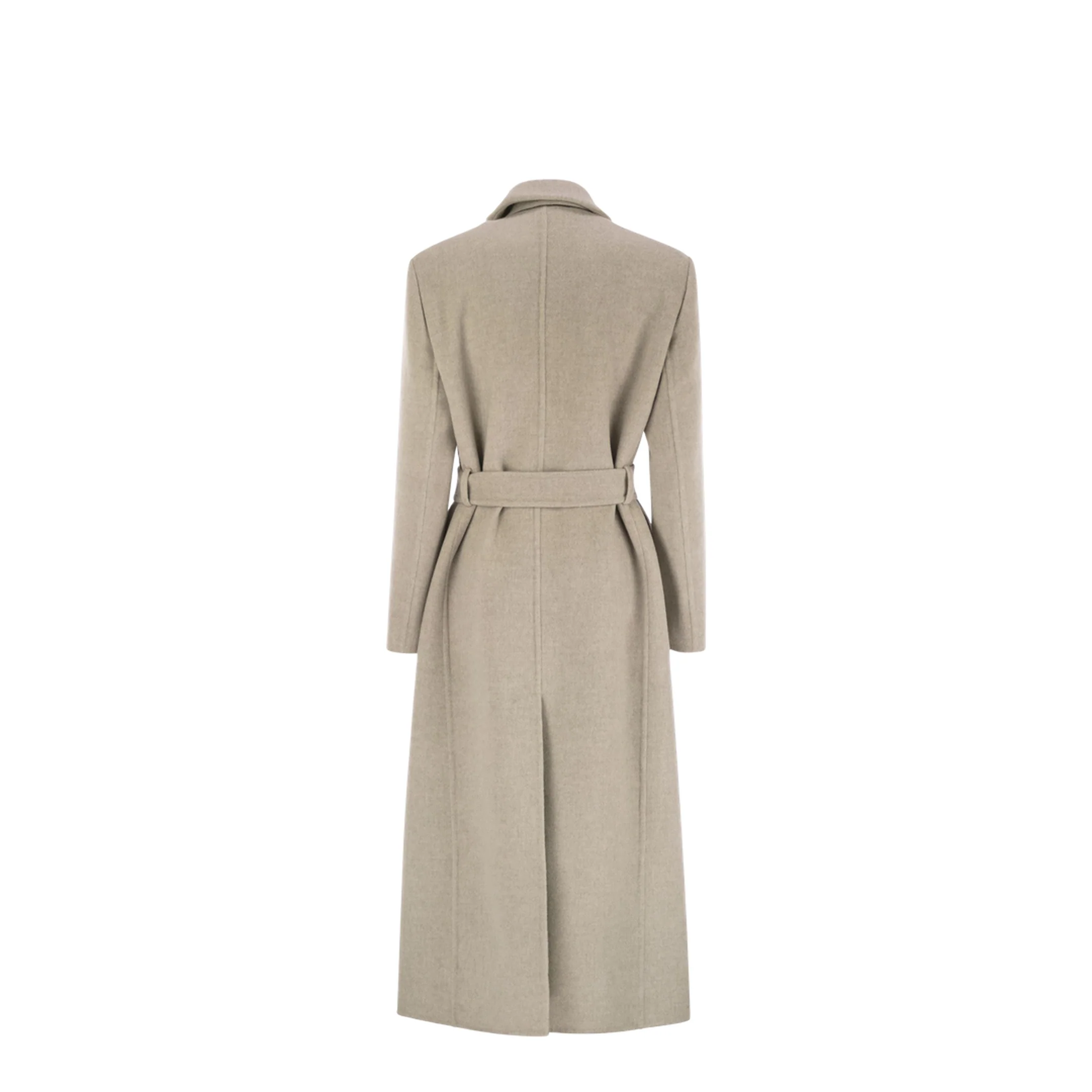 Double Breasted Coat Beige - Image 2