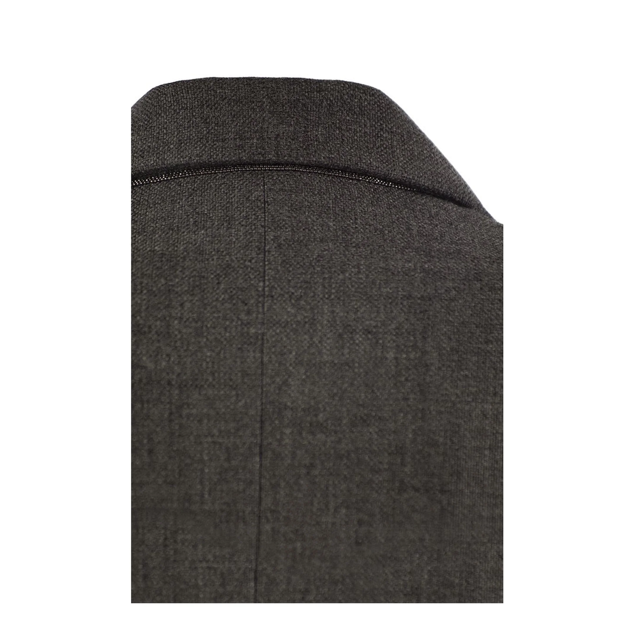Double Breasted Wool Coat Dark Grey - Image 4