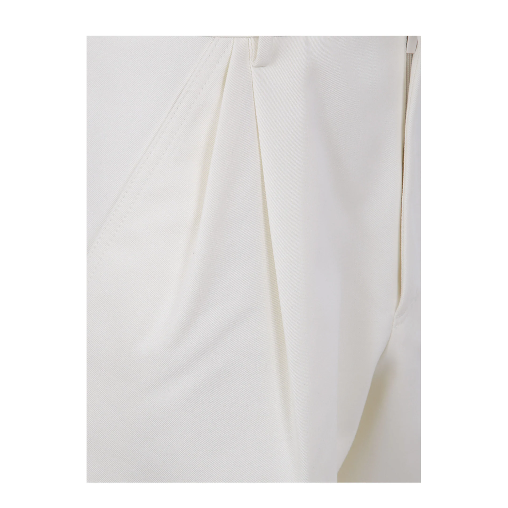 DOUBLE PIENCES CHINO TROUSERS WHITE - Image 3