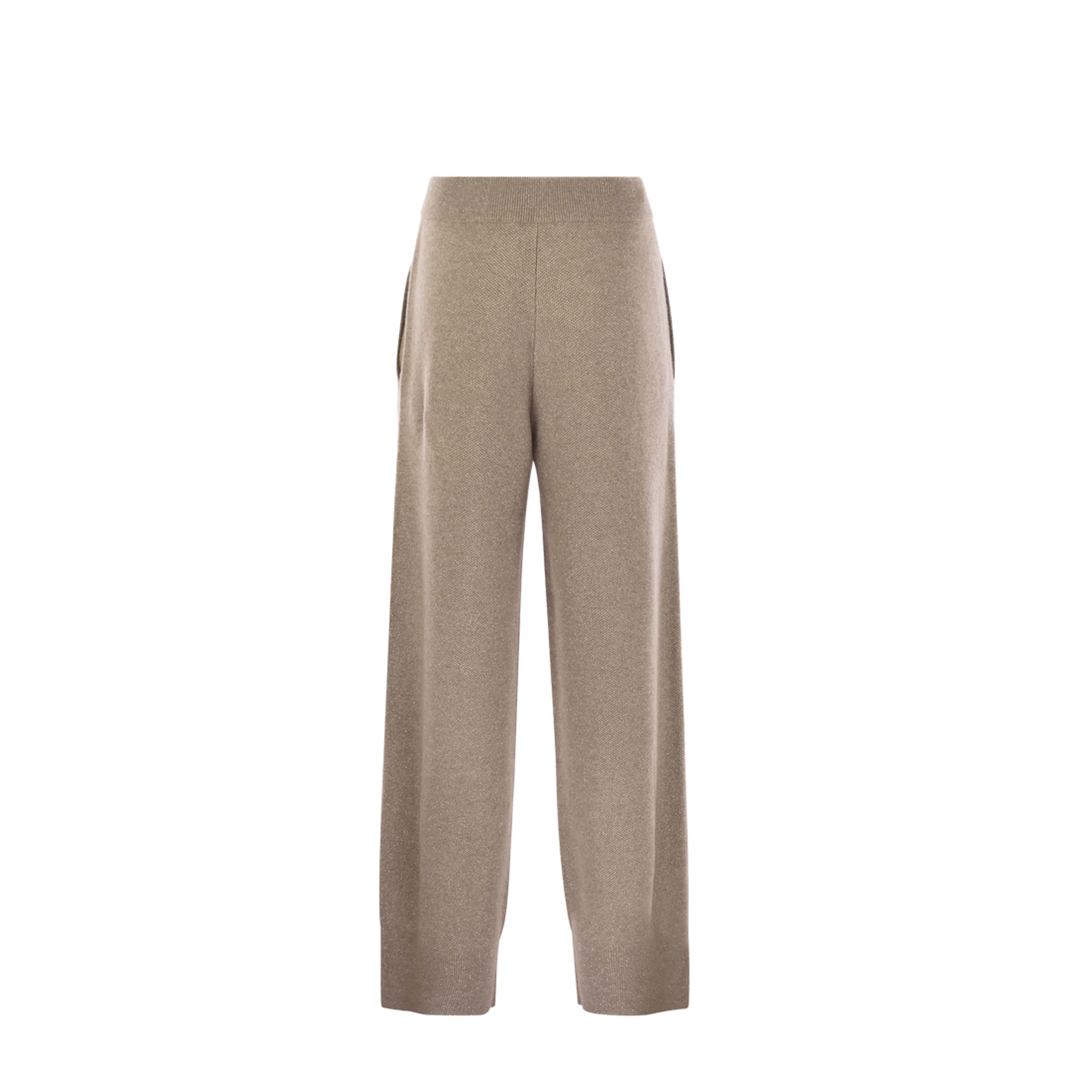 English Rib Cashmere and Viscose Knit Trousers - Image 2