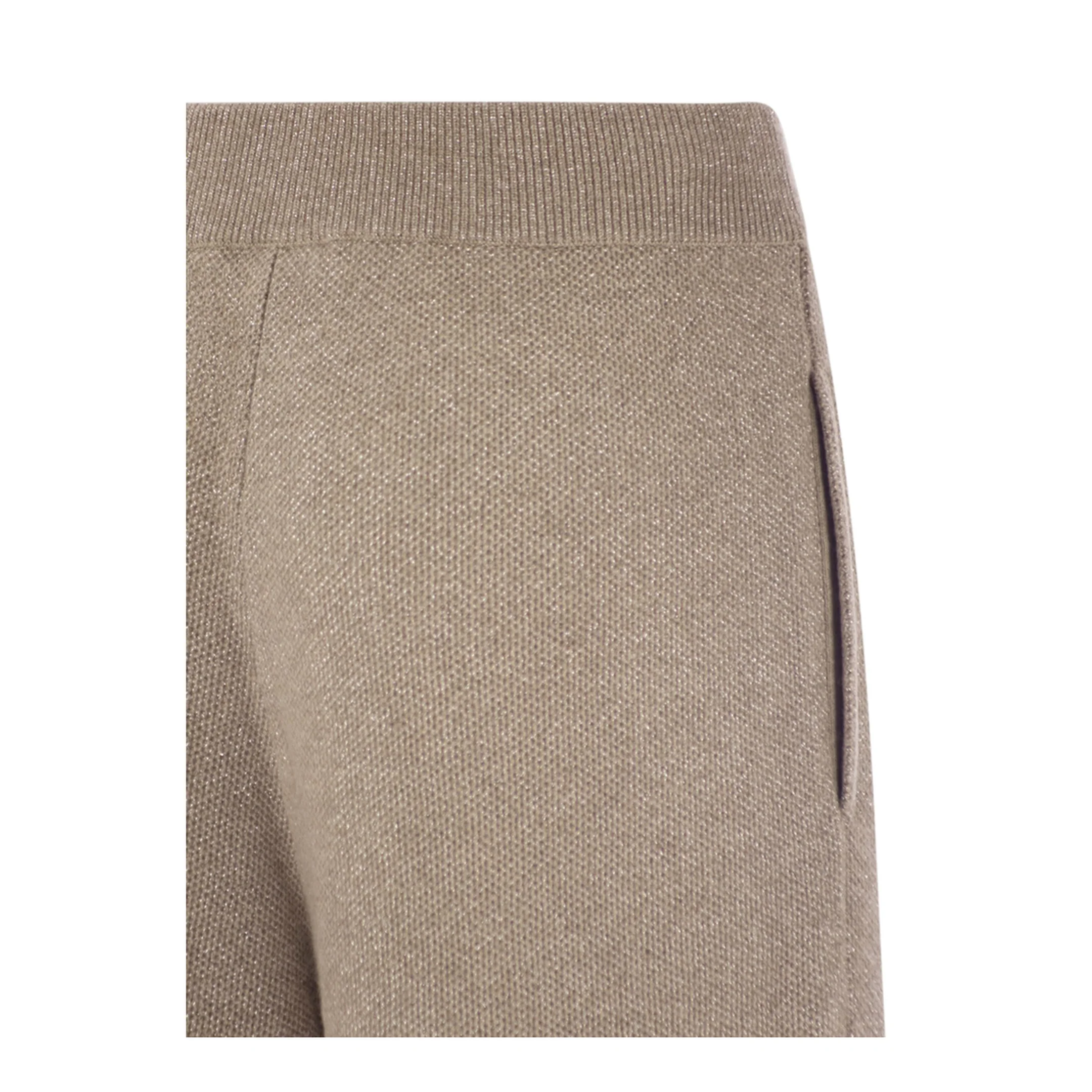 English Rib Cashmere and Viscose Knit Trousers - Image 3