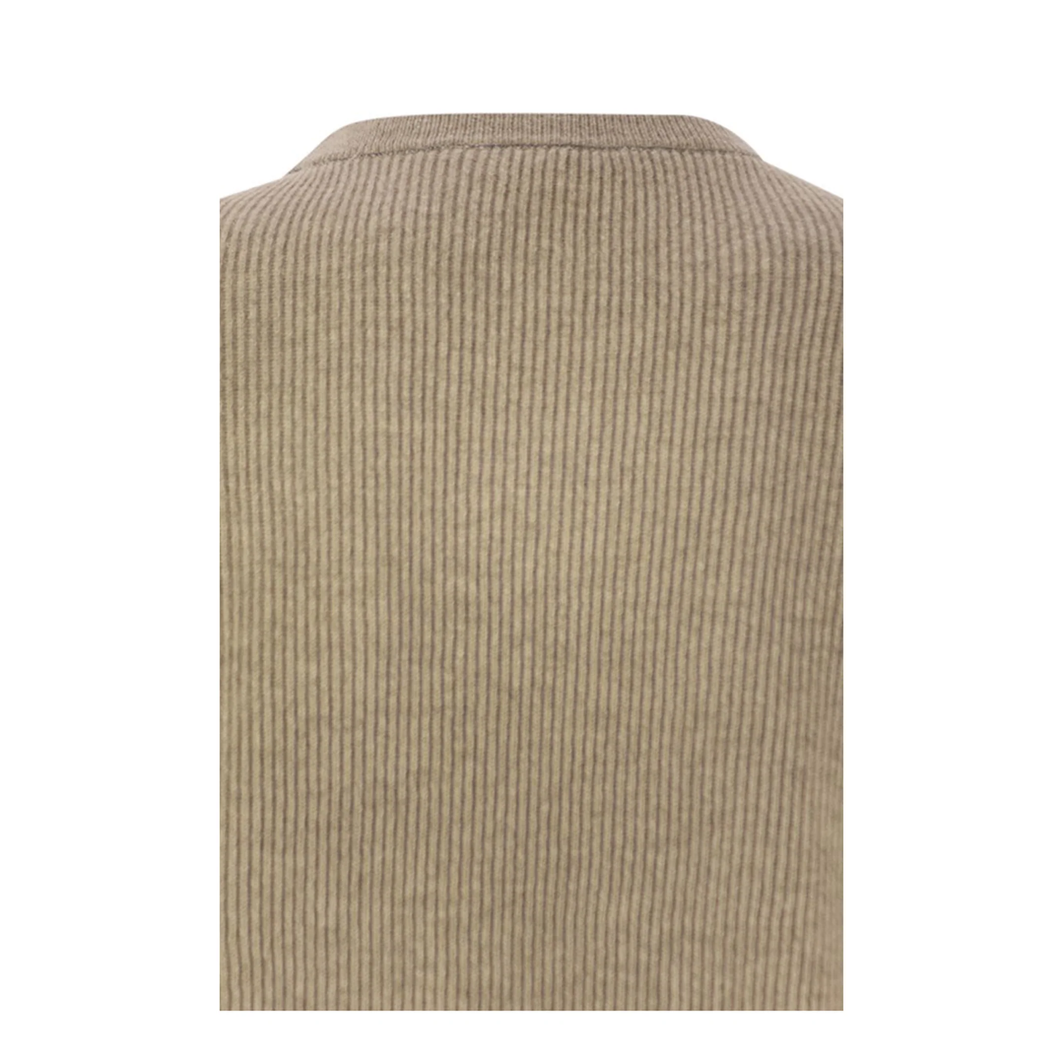 English Rib Cashmere Sweater with Monile - Image 4