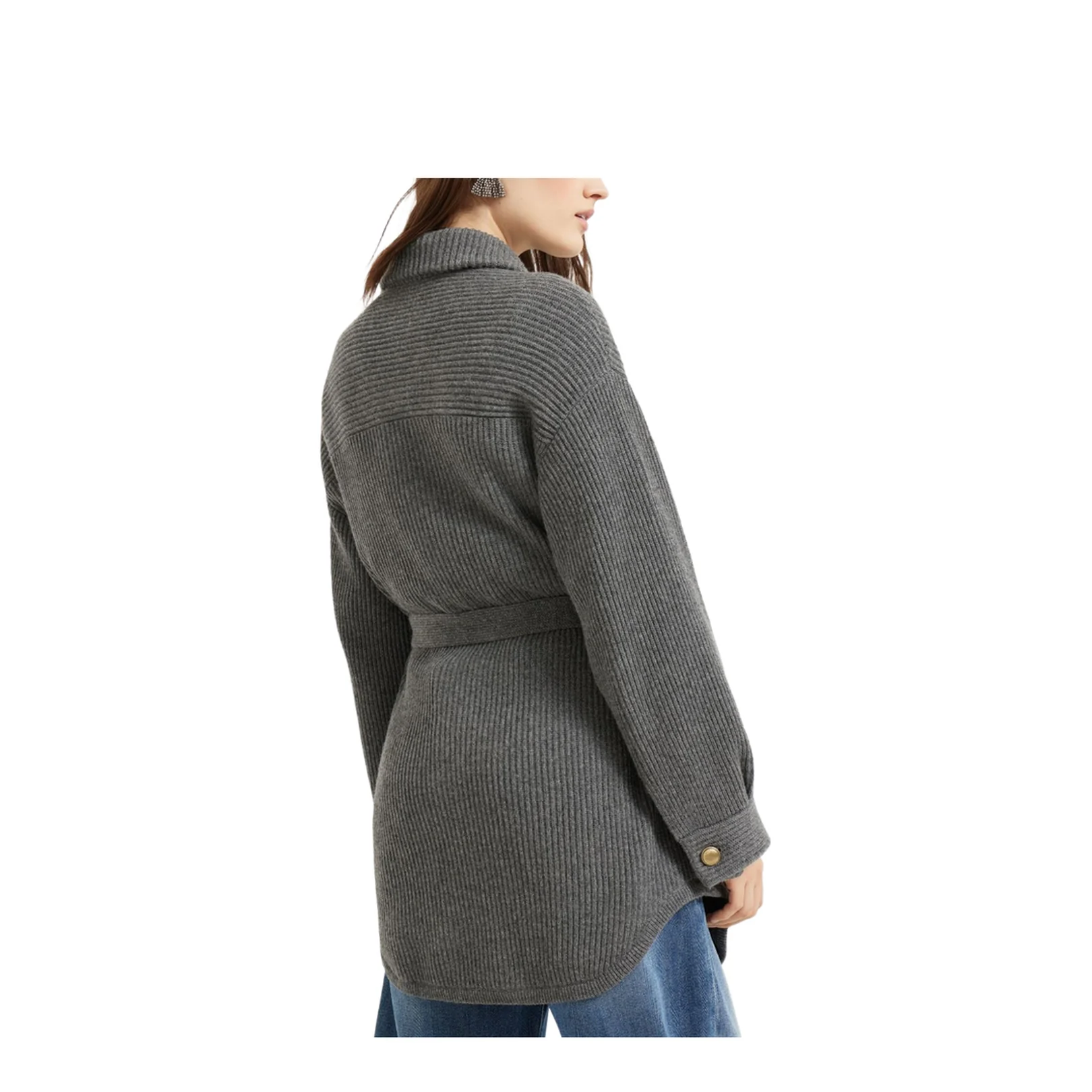 English Rib Knit Cardigan - Image 5