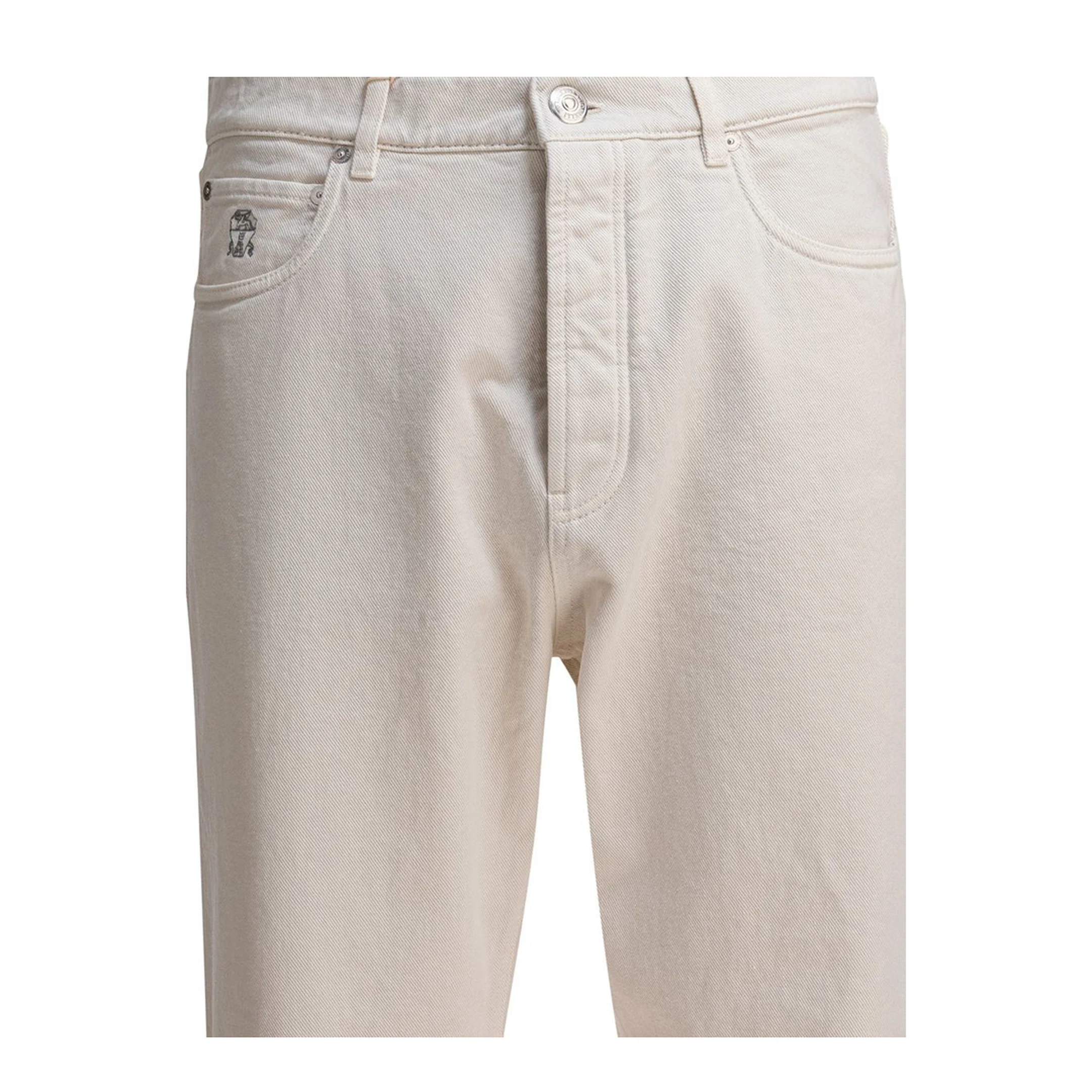 Slim Fit Pants White - Image 3