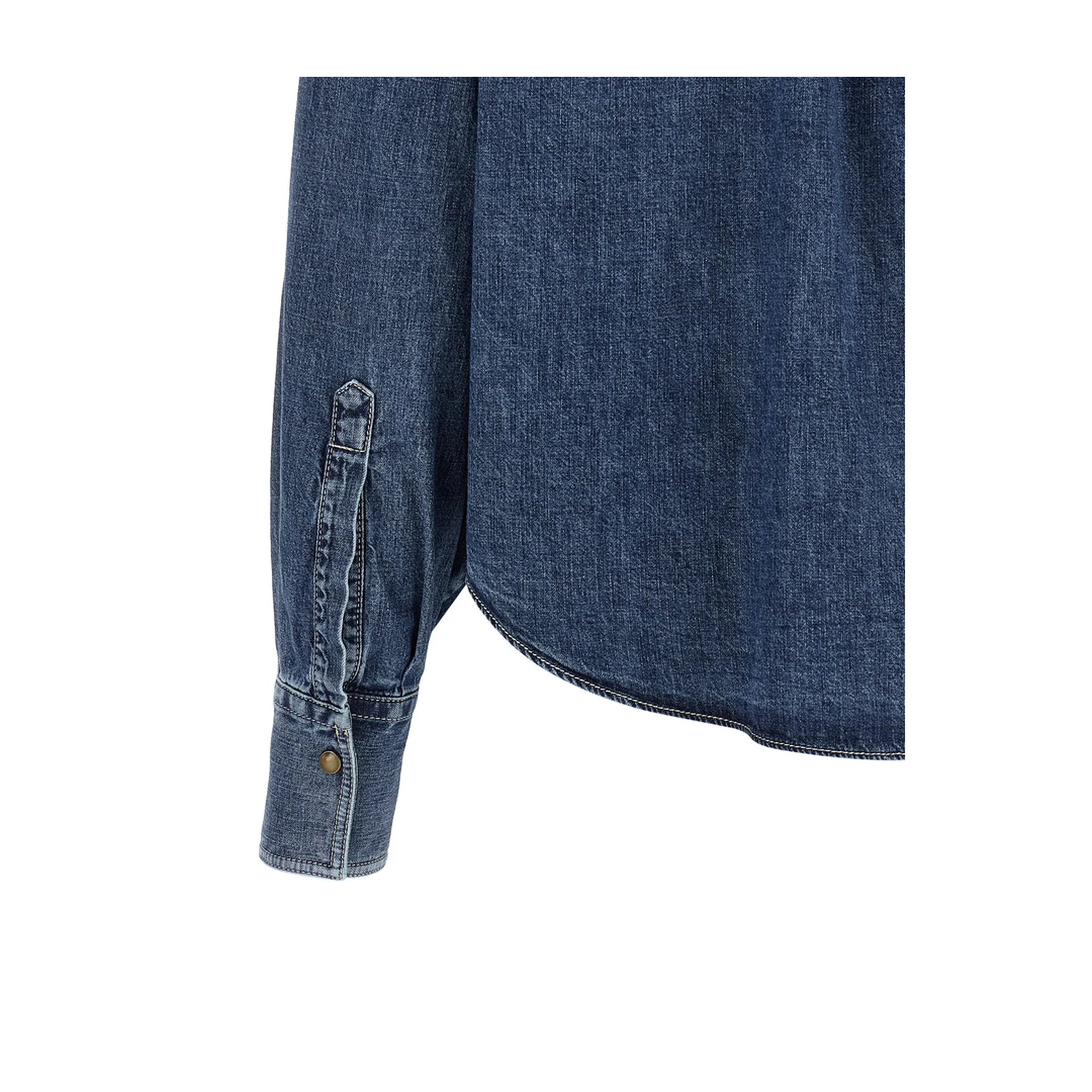 Lightweight Denim Shirt - Blue - Image 4