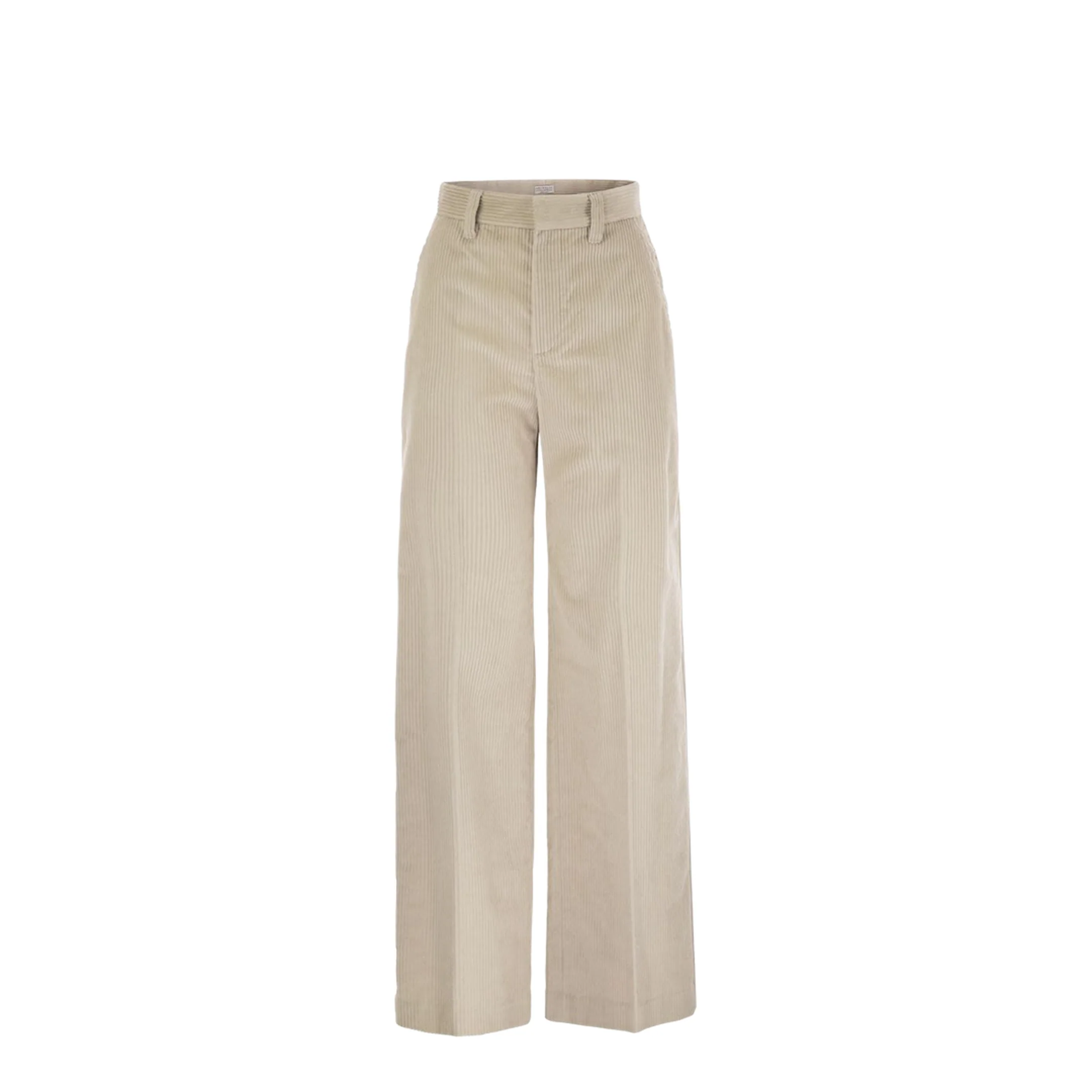 Fluid Corduroy Sartorial Track Trousers with Jewellery - Image 4