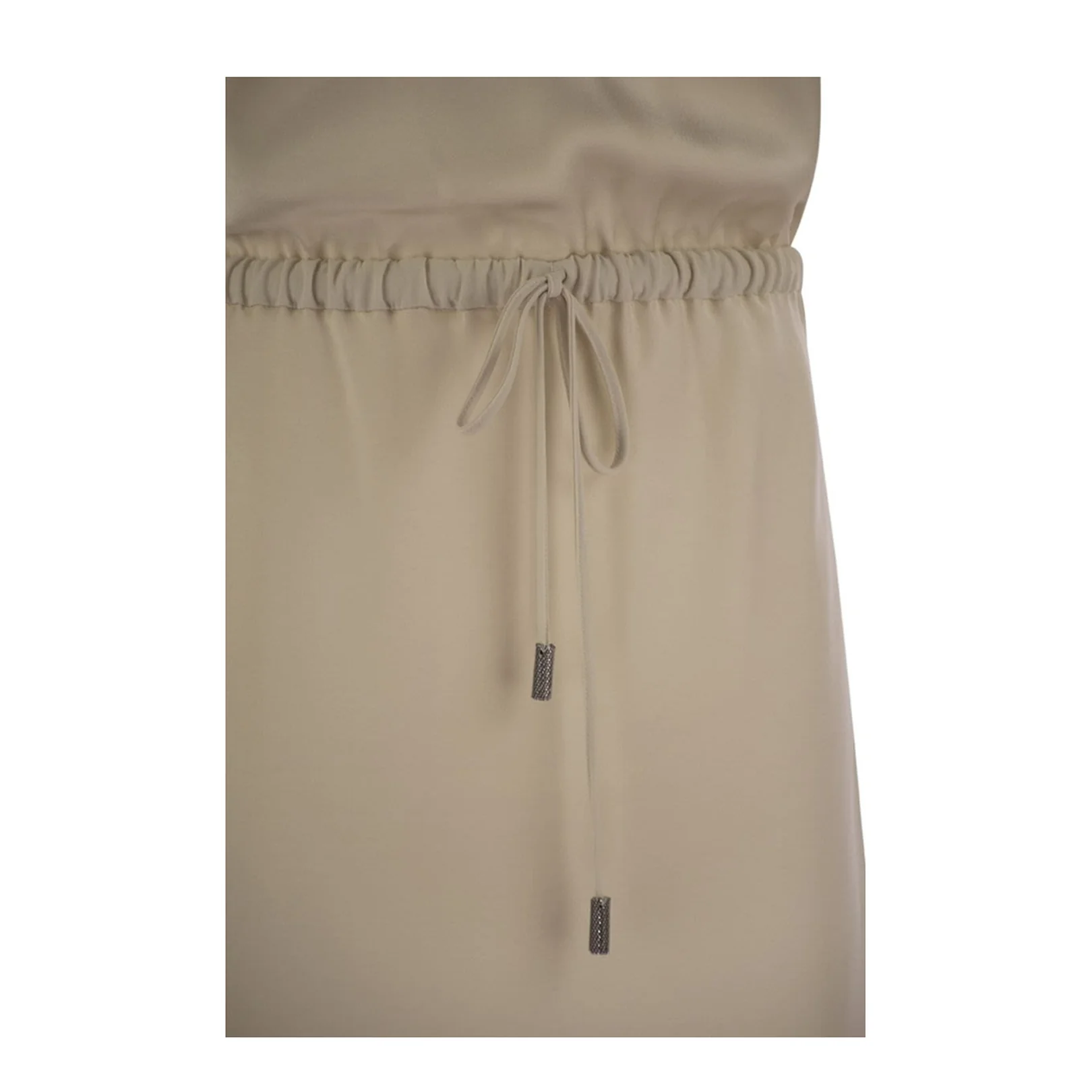 Fluid Satin Cady Twill Dress - Image 4