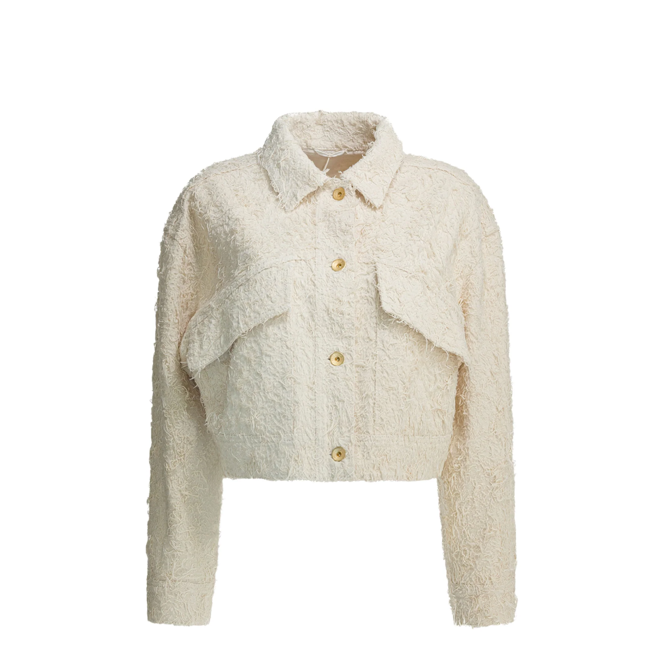 Fuzzy-Texture Jacket