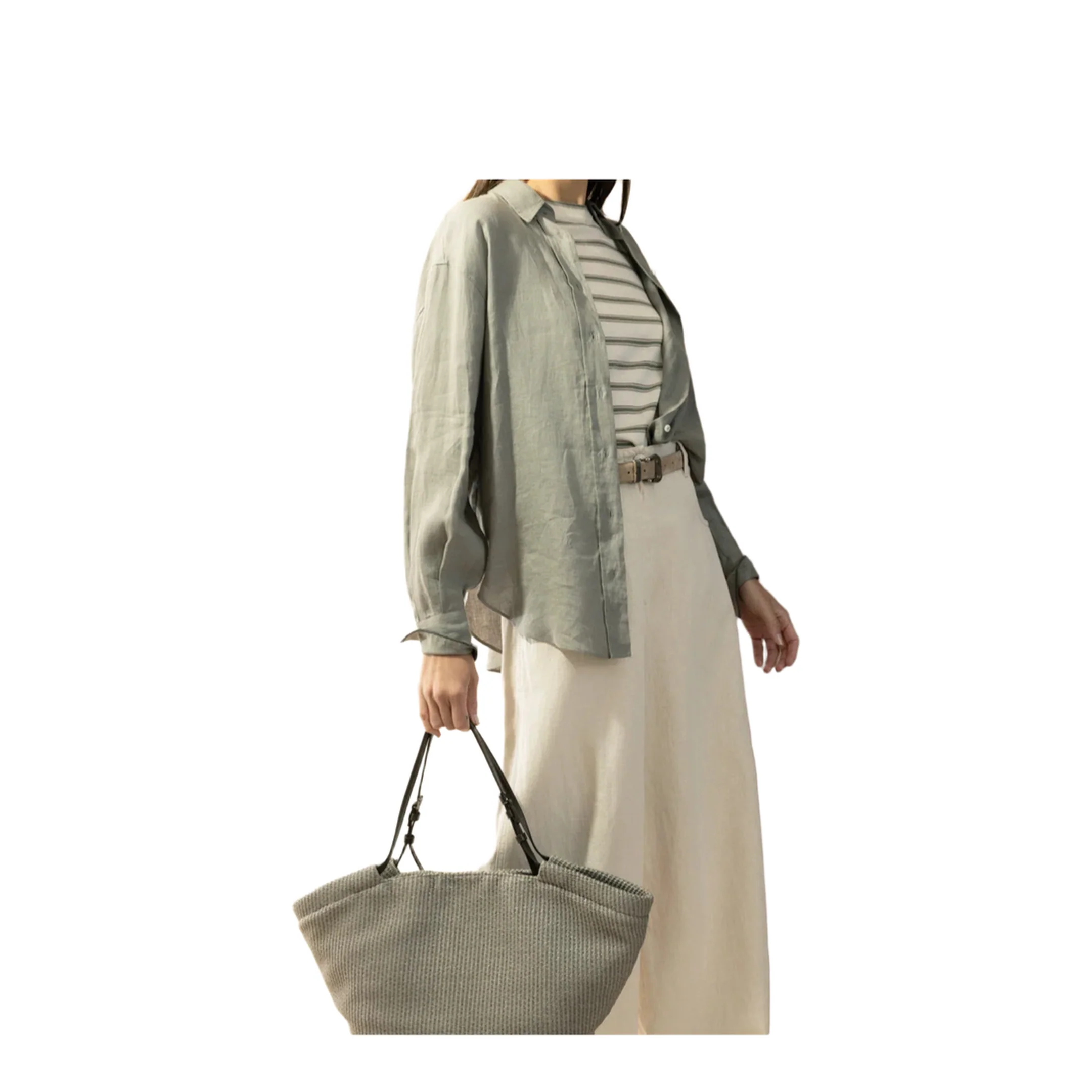 Grey Linen Shirt - Image 2