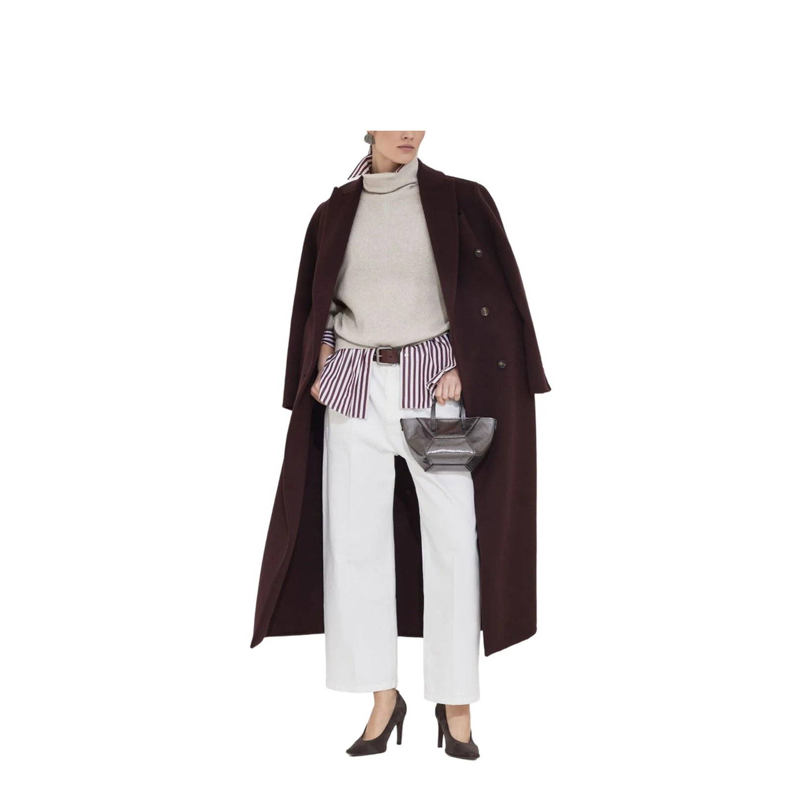 Handcrafted Coat in Burgundy - Image 6