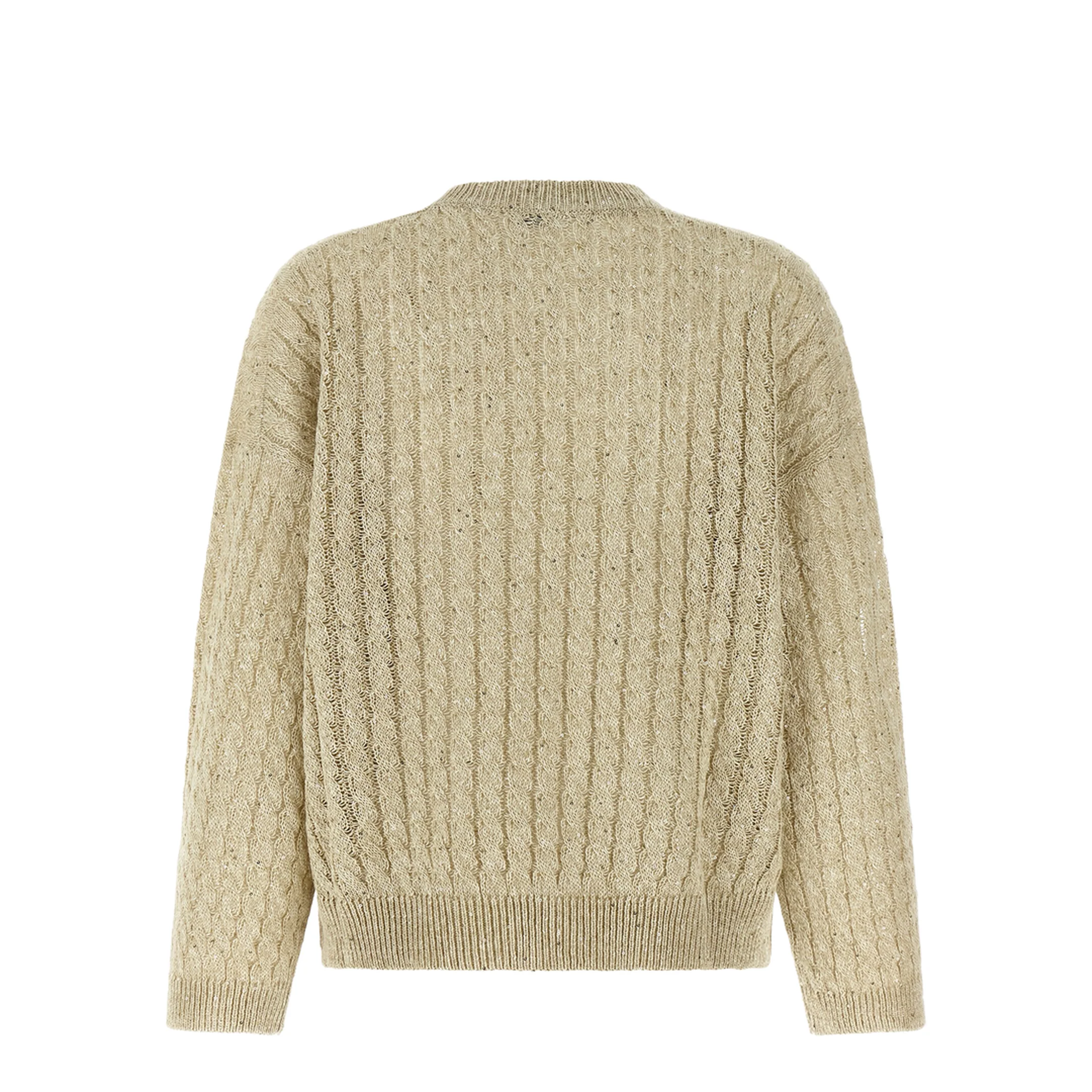 Women's Knitted Sweater Beige - Image 2