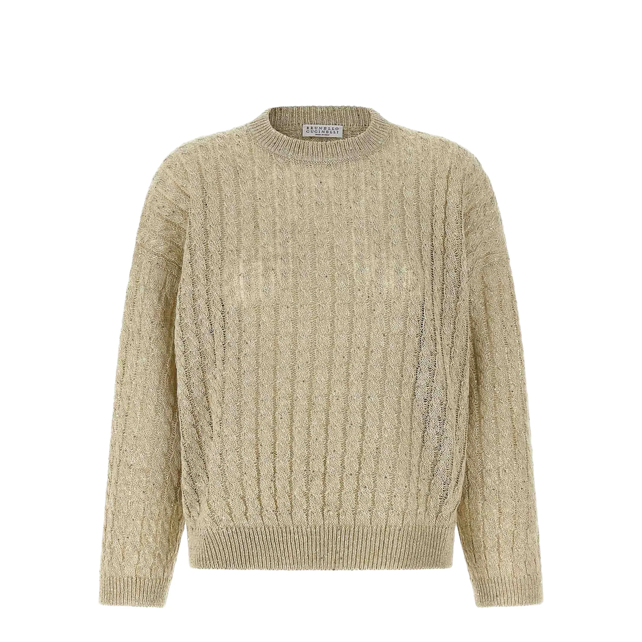 Women's Knitted Sweater Beige - Image 5