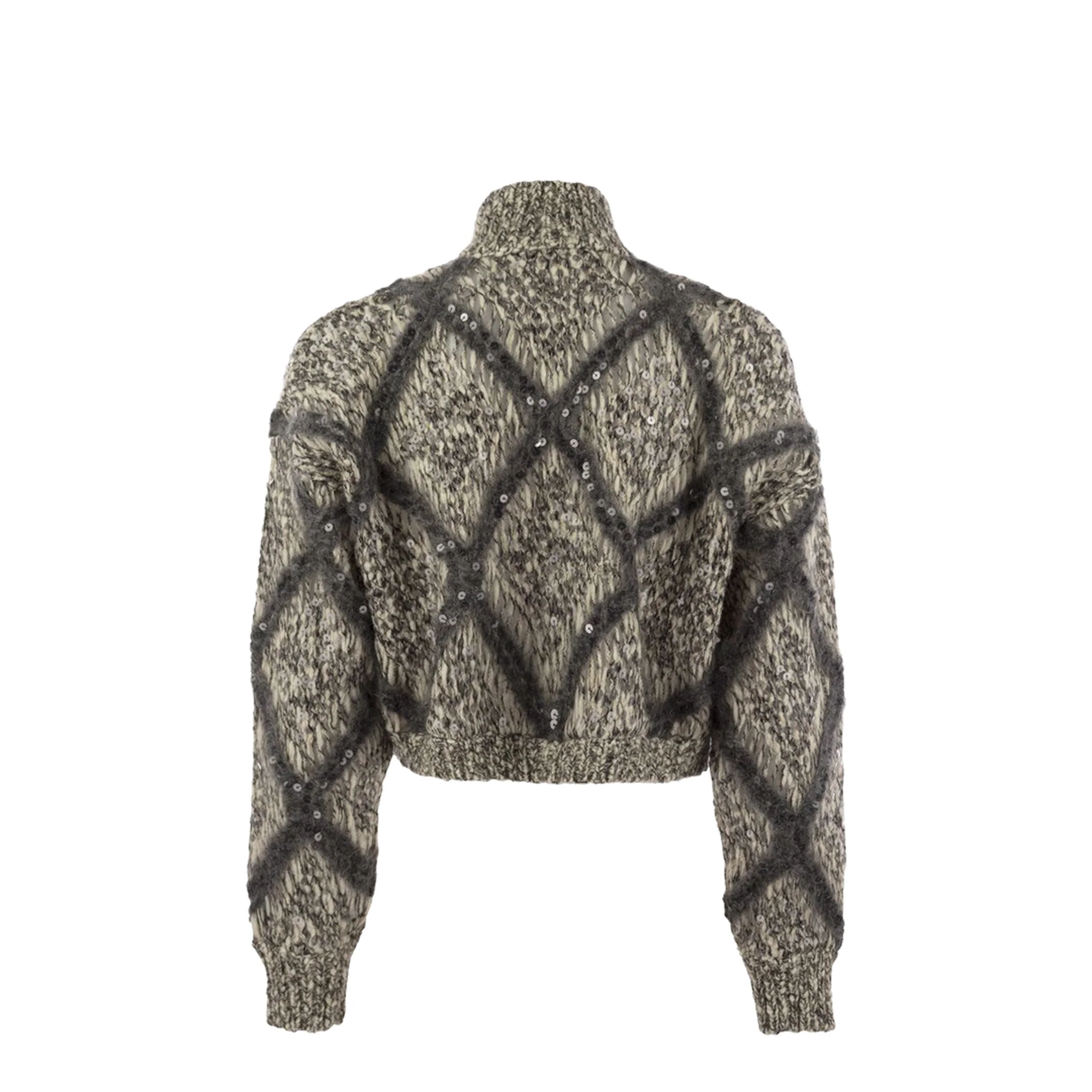 Knitted Wool Blend Cardigan - Image 2