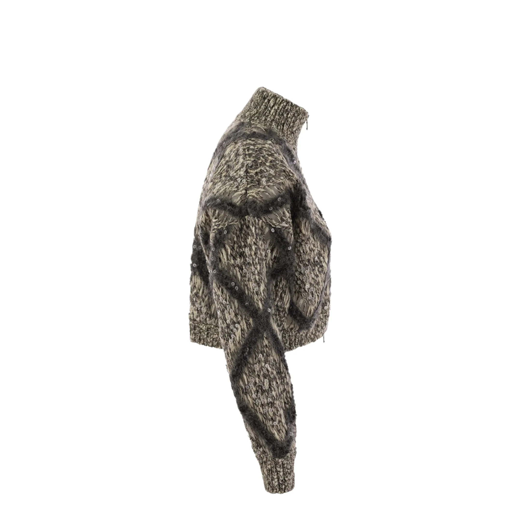 Knitted Wool Blend Cardigan - Image 3