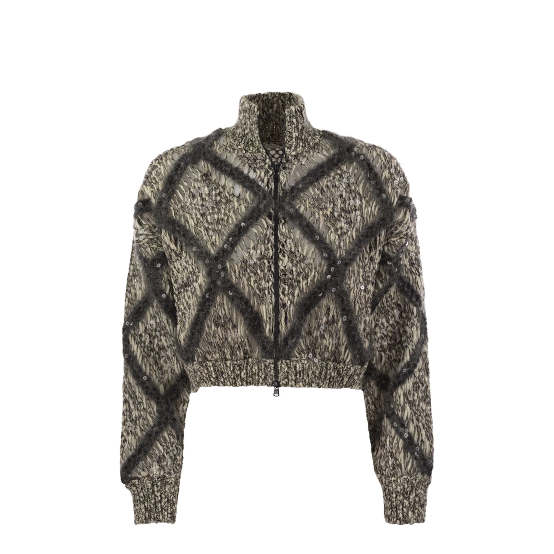 Knitted Wool Blend Cardigan - Image 5